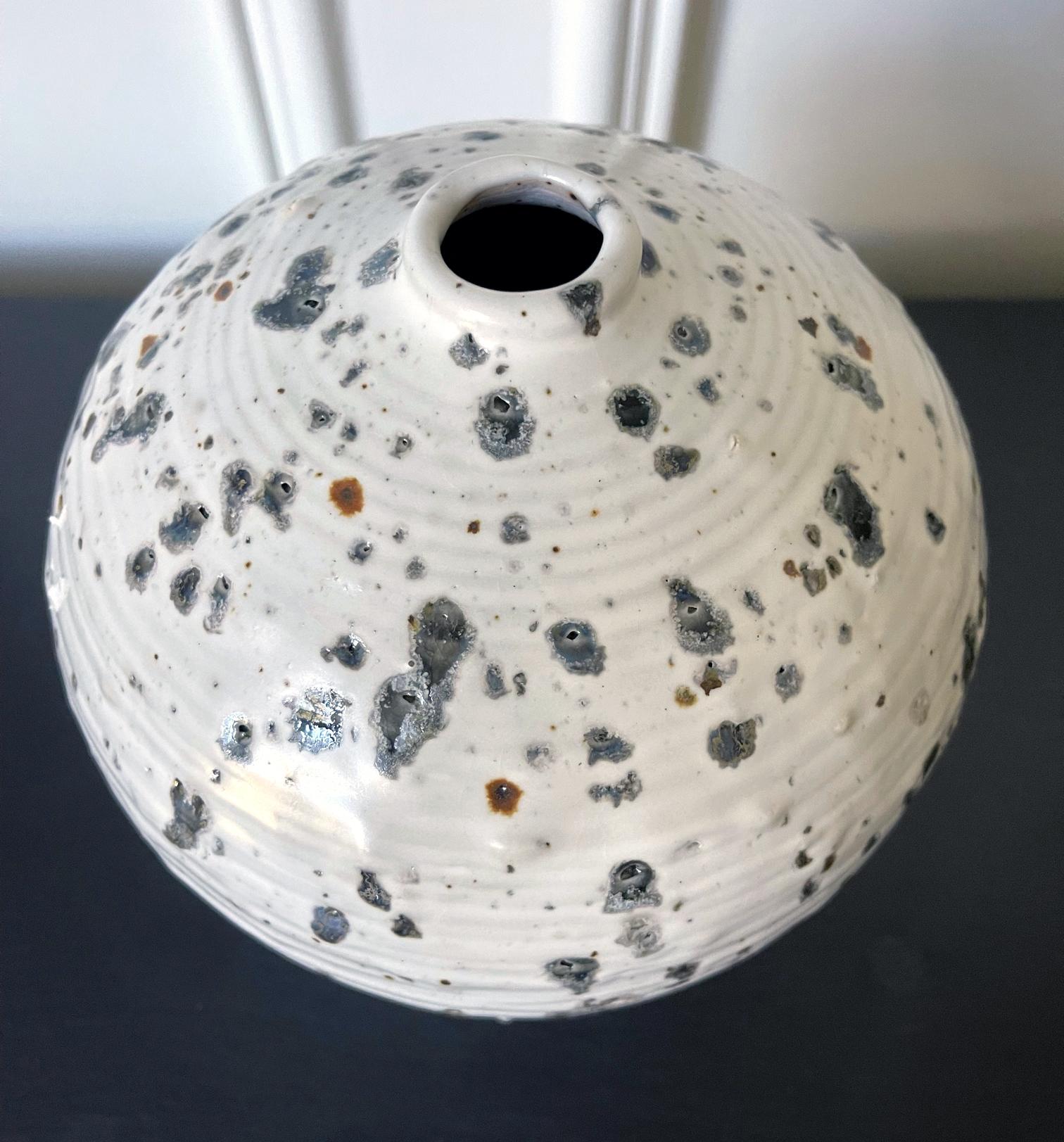 Contemporary Ceramic Moon Jar Vase by Otto Heino