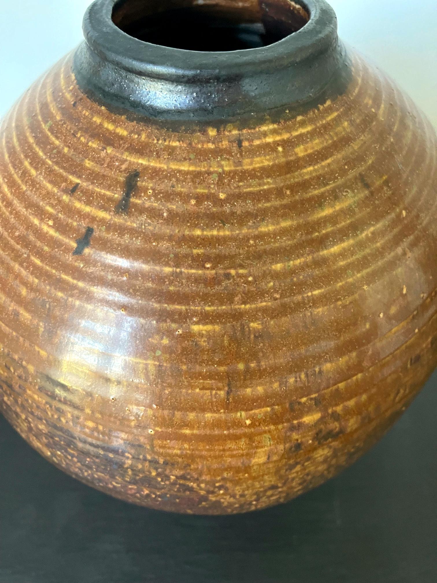 Contemporary Ceramic Moon Jar Vase by Otto Heino For Sale