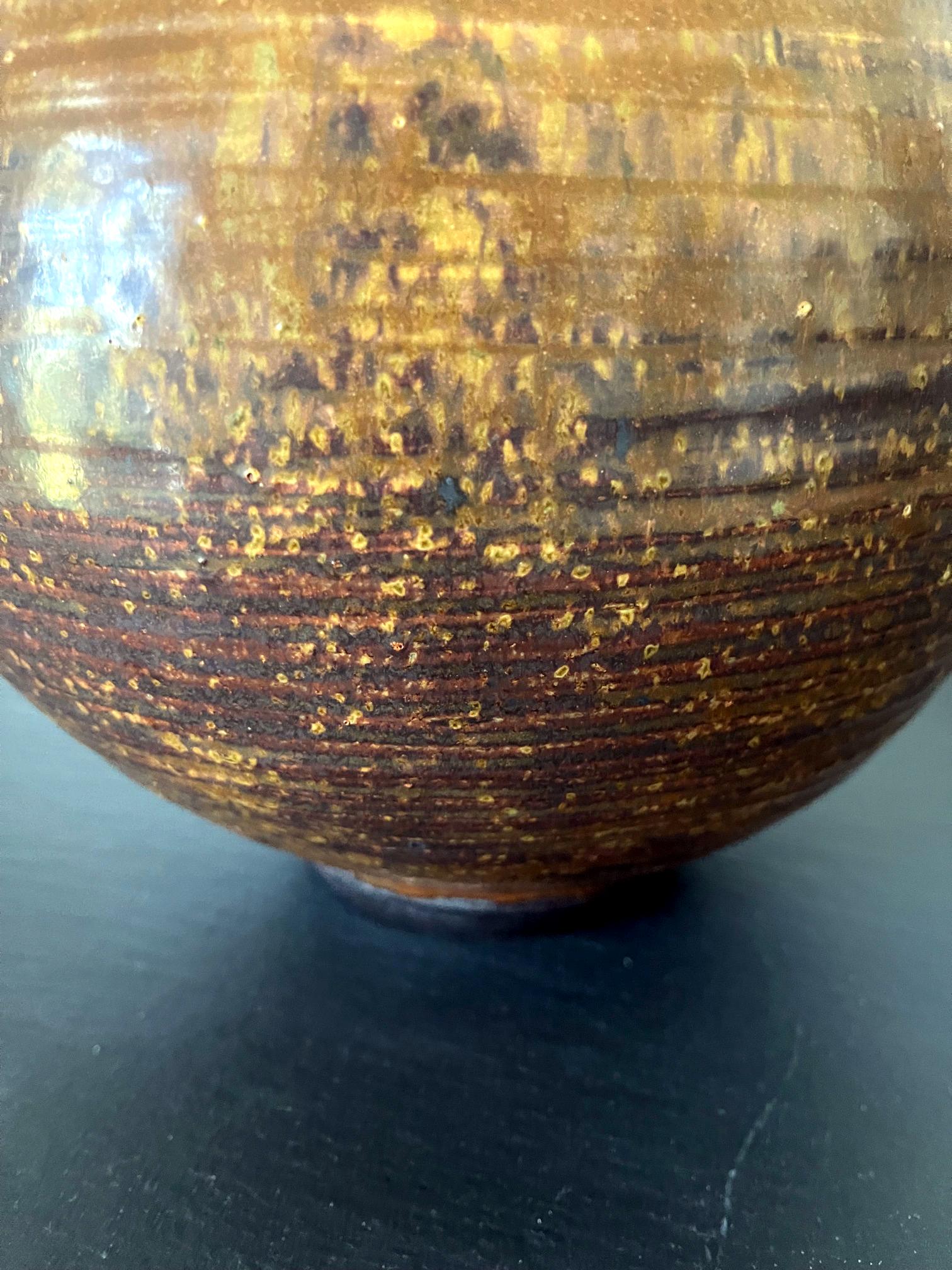 Ceramic Moon Jar Vase by Otto Heino For Sale 2