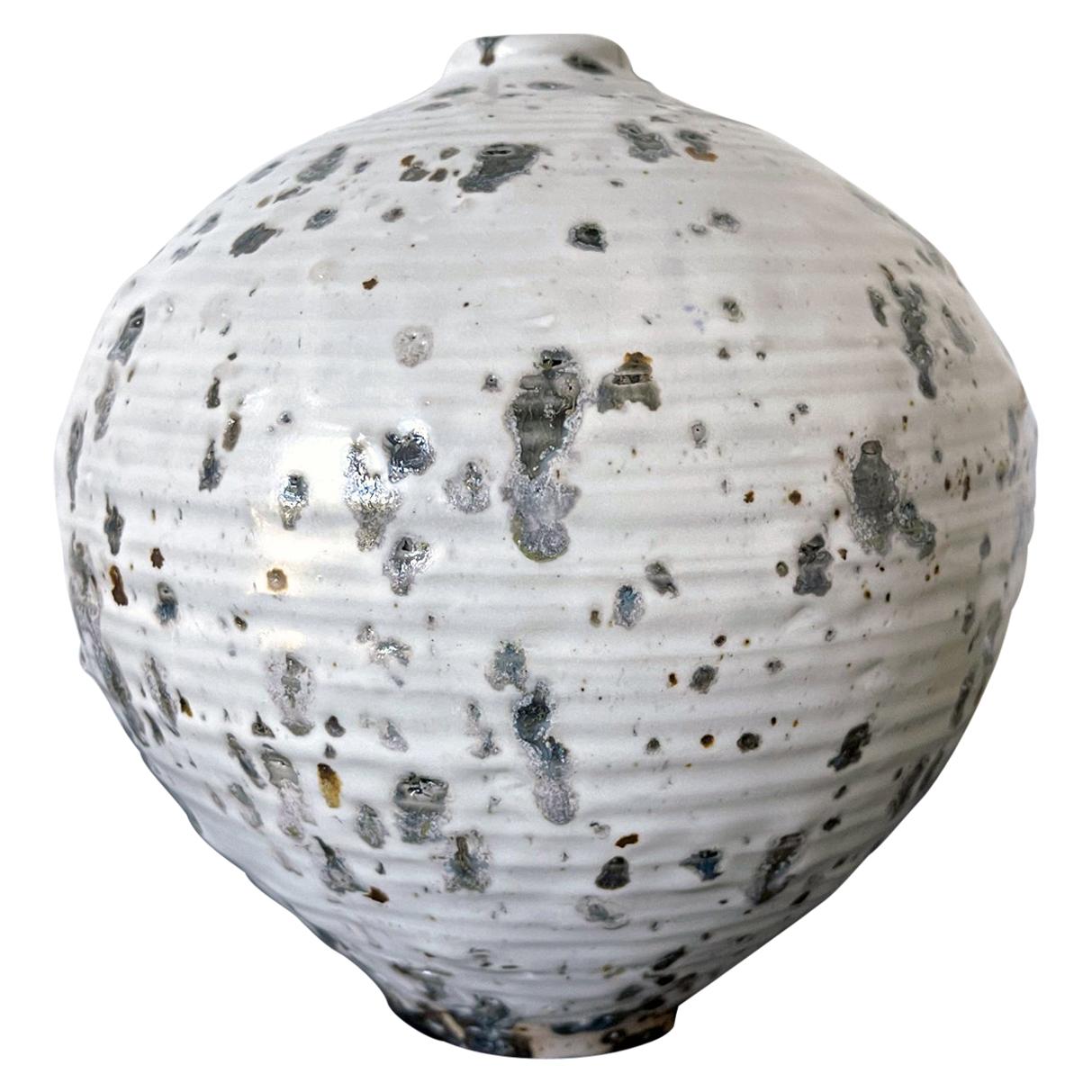 Ceramic Moon Jar Vase by Otto Heino