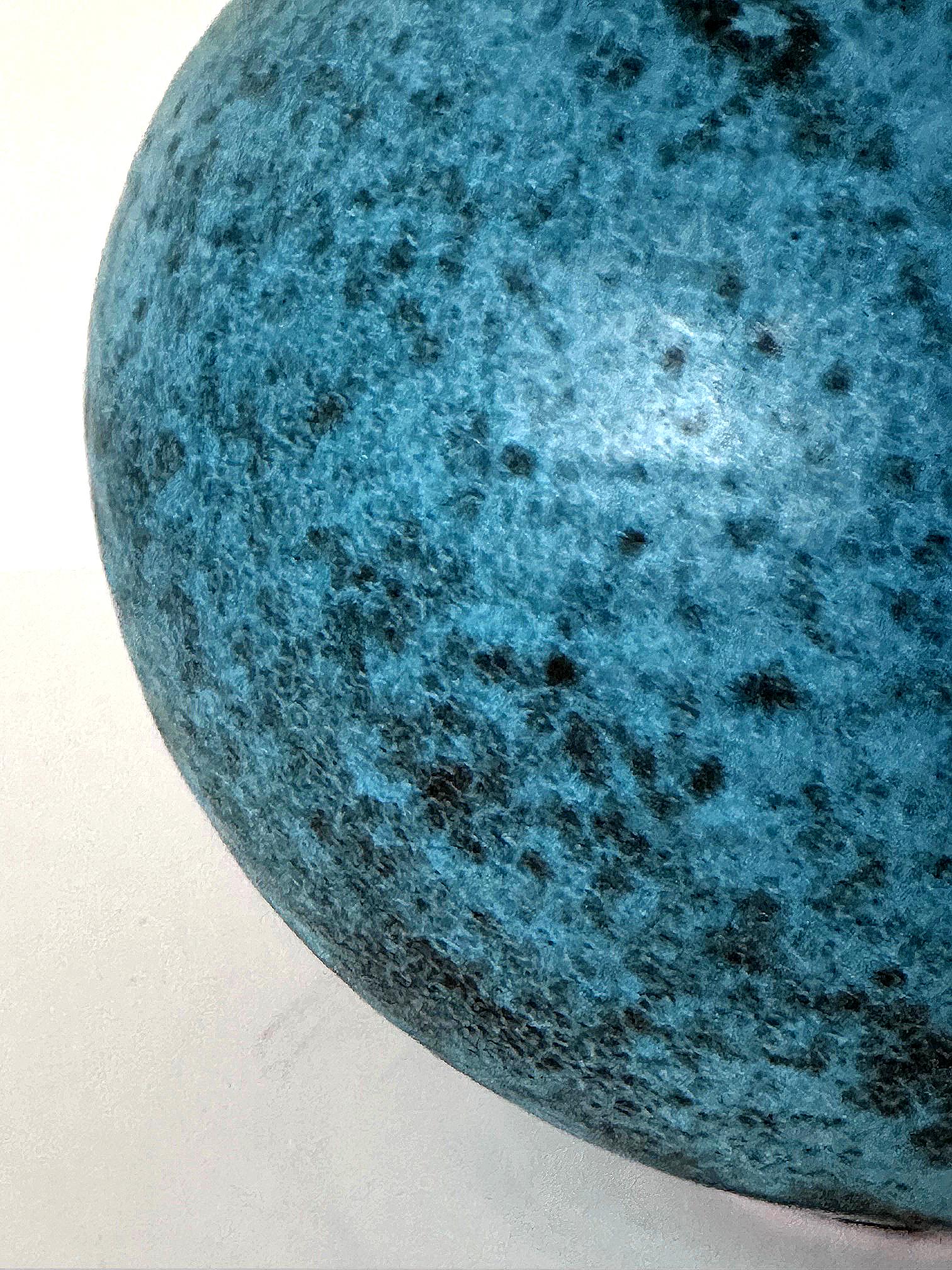 Keramik-Mondgefäß aus Keramik mit Robin Egg Blue-Glasur von Otto Heino im Angebot 4