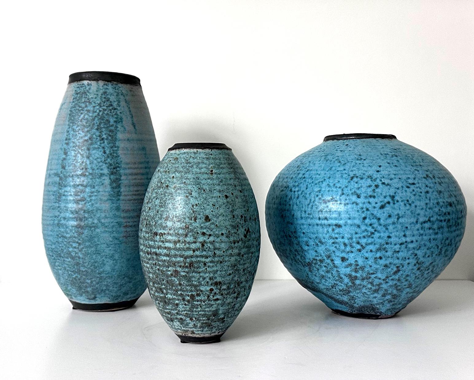 Keramik-Mondgefäß aus Keramik mit Robin Egg Blue-Glasur von Otto Heino im Angebot 7