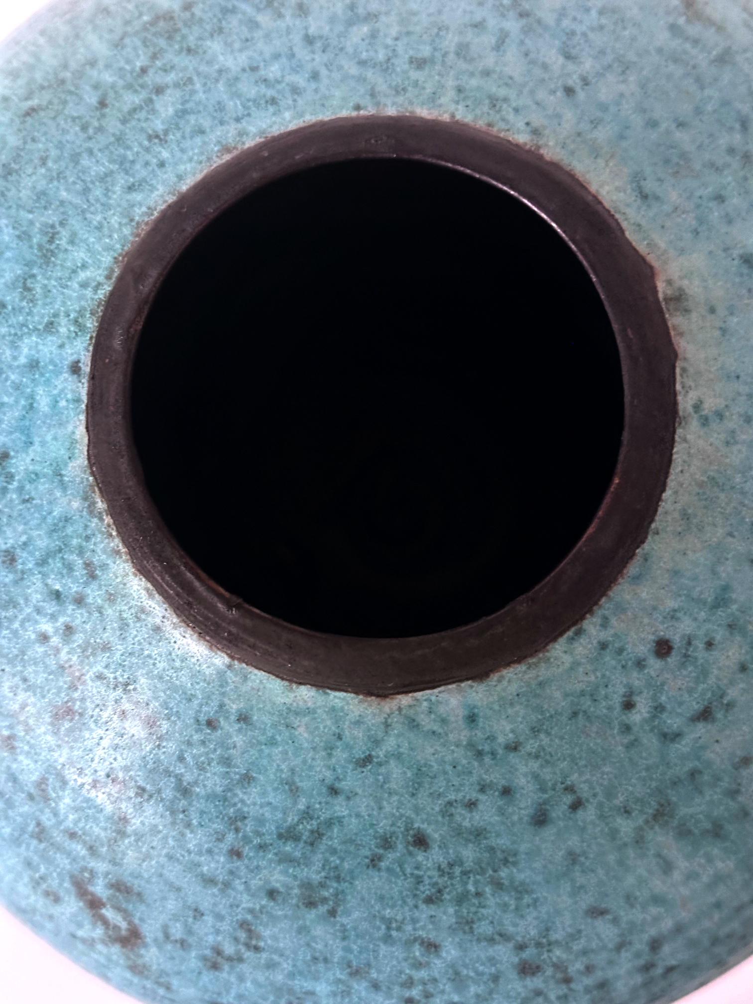 Keramik-Mondgefäß aus Keramik mit Robin Egg Blue-Glasur von Otto Heino im Angebot 2