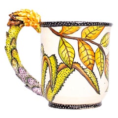 Ceramic mug, Aloe handle, hand made in South Africa