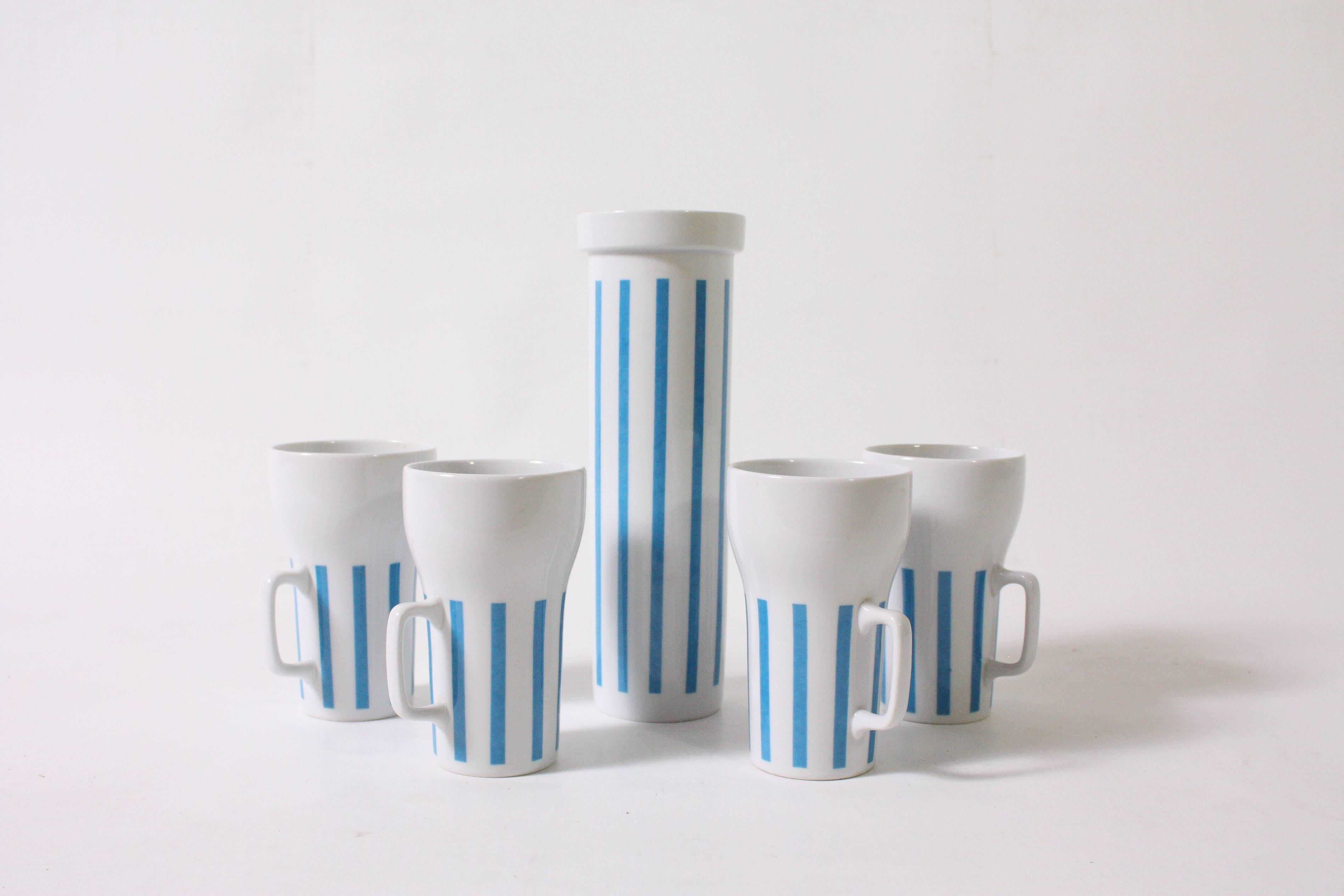 Mid-Century Modern Ceramic Mugs and Tumbler by Lagardo Tackett
