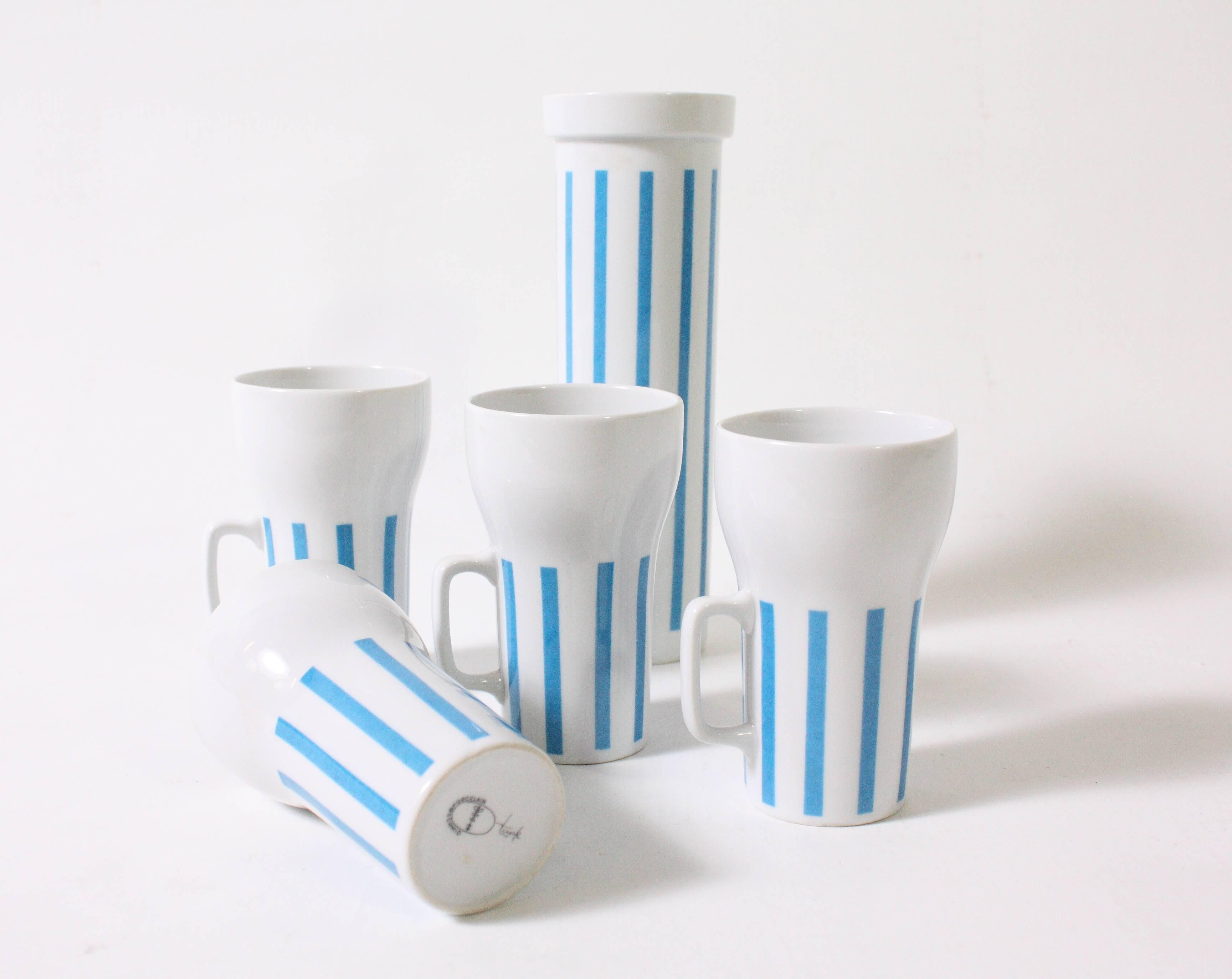Mid-20th Century Ceramic Mugs and Tumbler by Lagardo Tackett