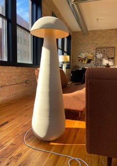 Ceramic Mushroom Floor Lamp by Nicholas Pourfard