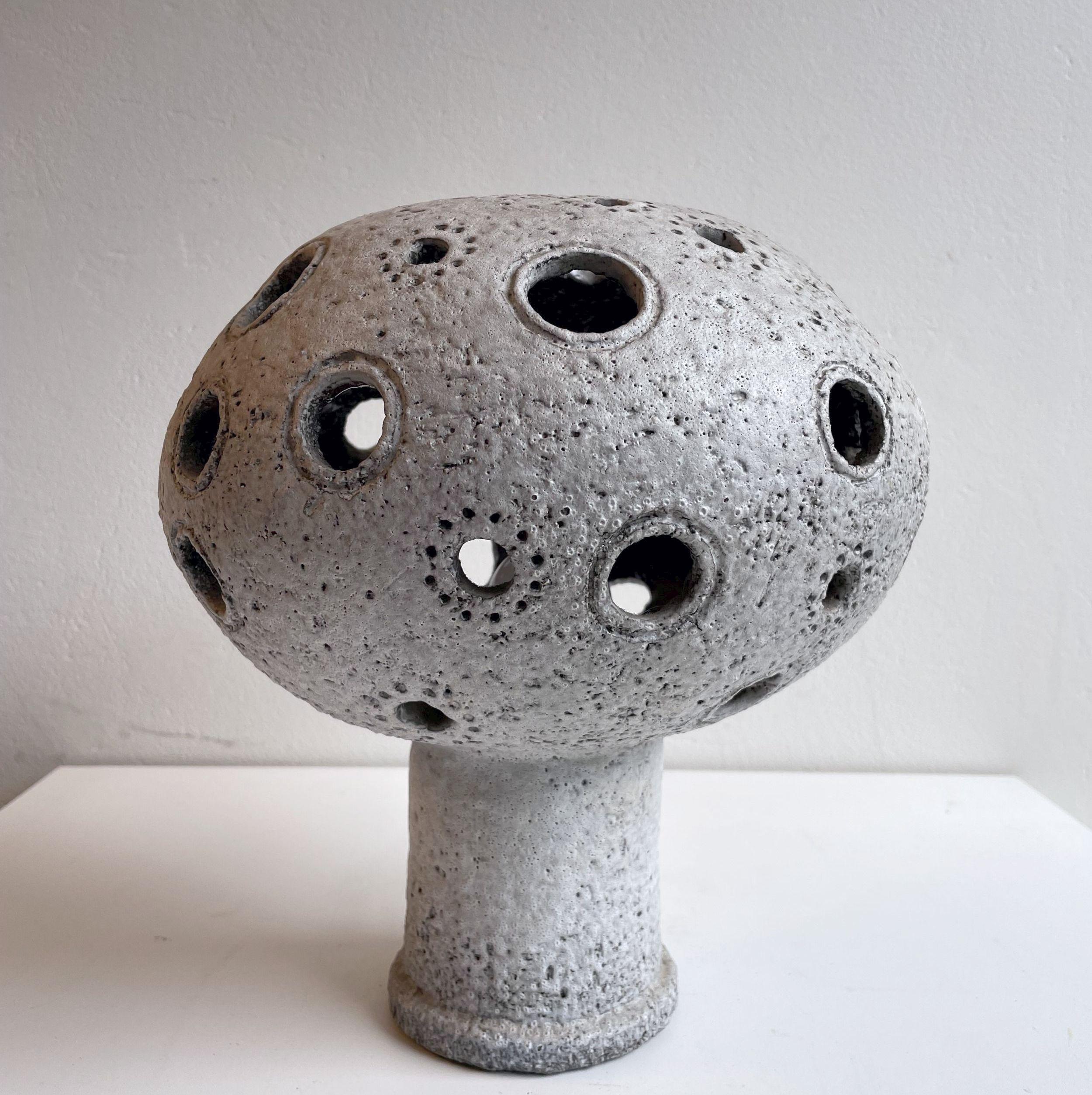 Lampe champignon en céramique par Hannie Mein en vente 3