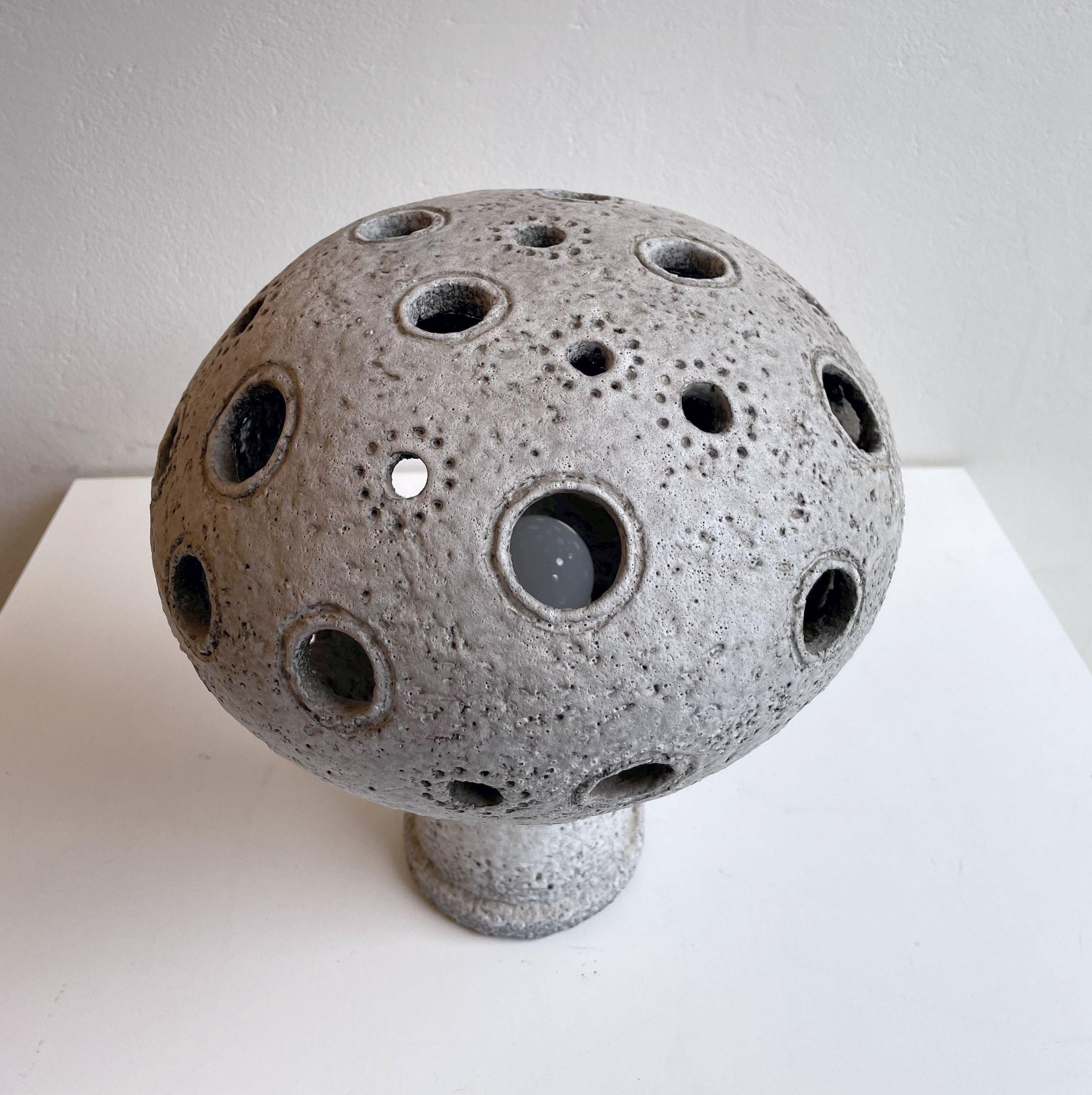 Lampe champignon en céramique par Hannie Mein en vente 4