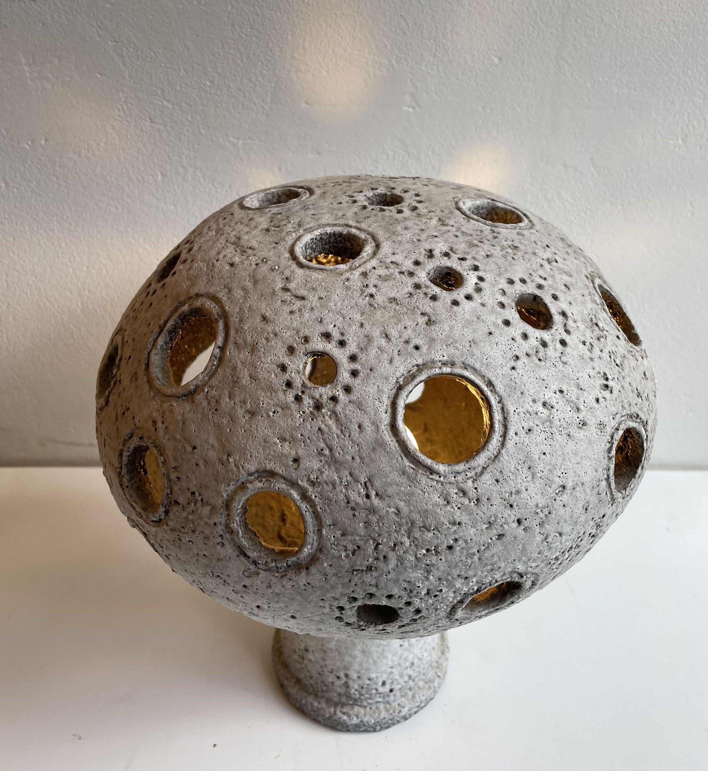 Mid-Century Modern Lampe champignon en céramique par Hannie Mein en vente