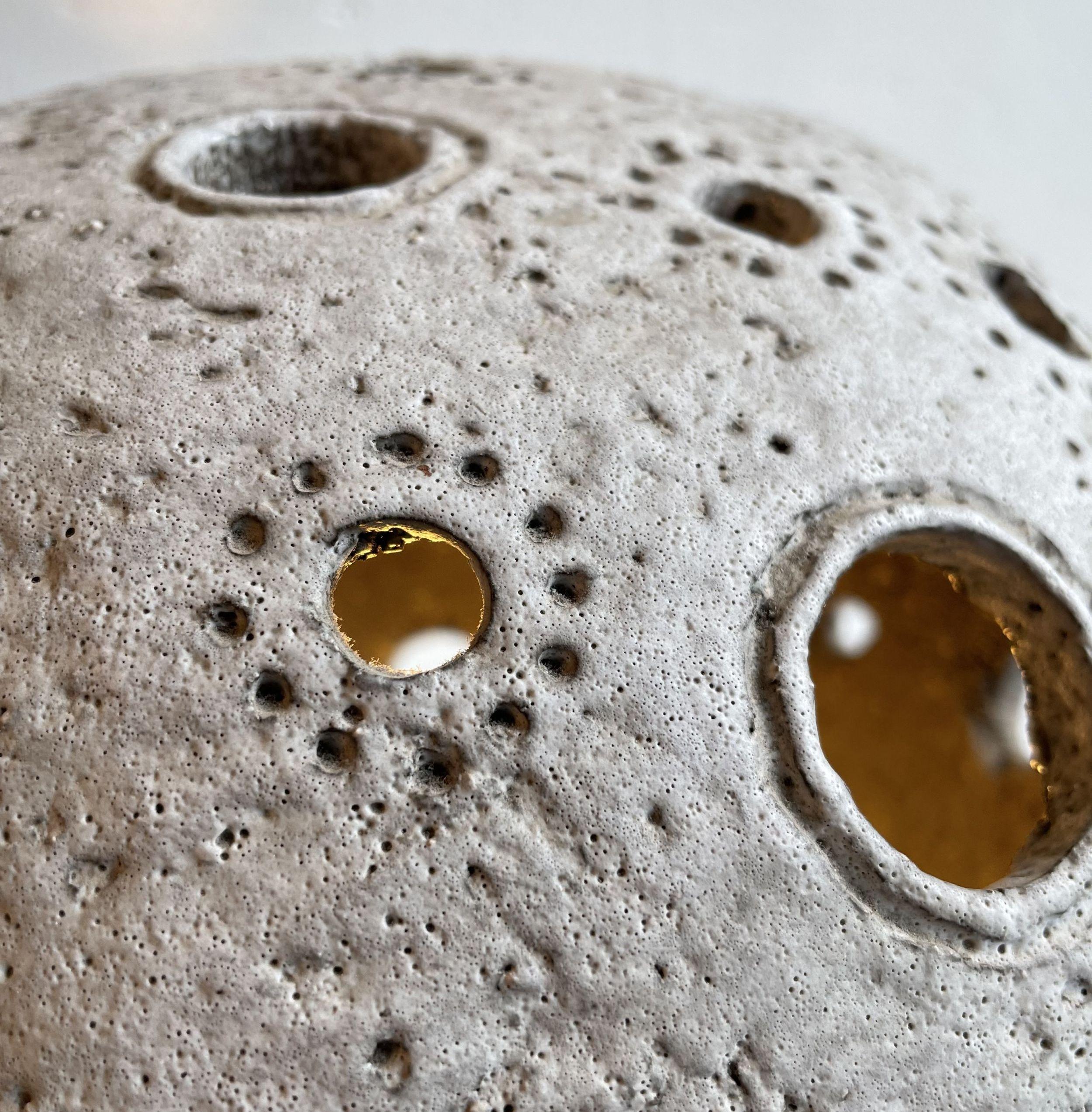Néerlandais Lampe champignon en céramique par Hannie Mein en vente