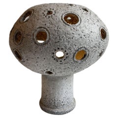 Lampe champignon en céramique par Hannie Mein