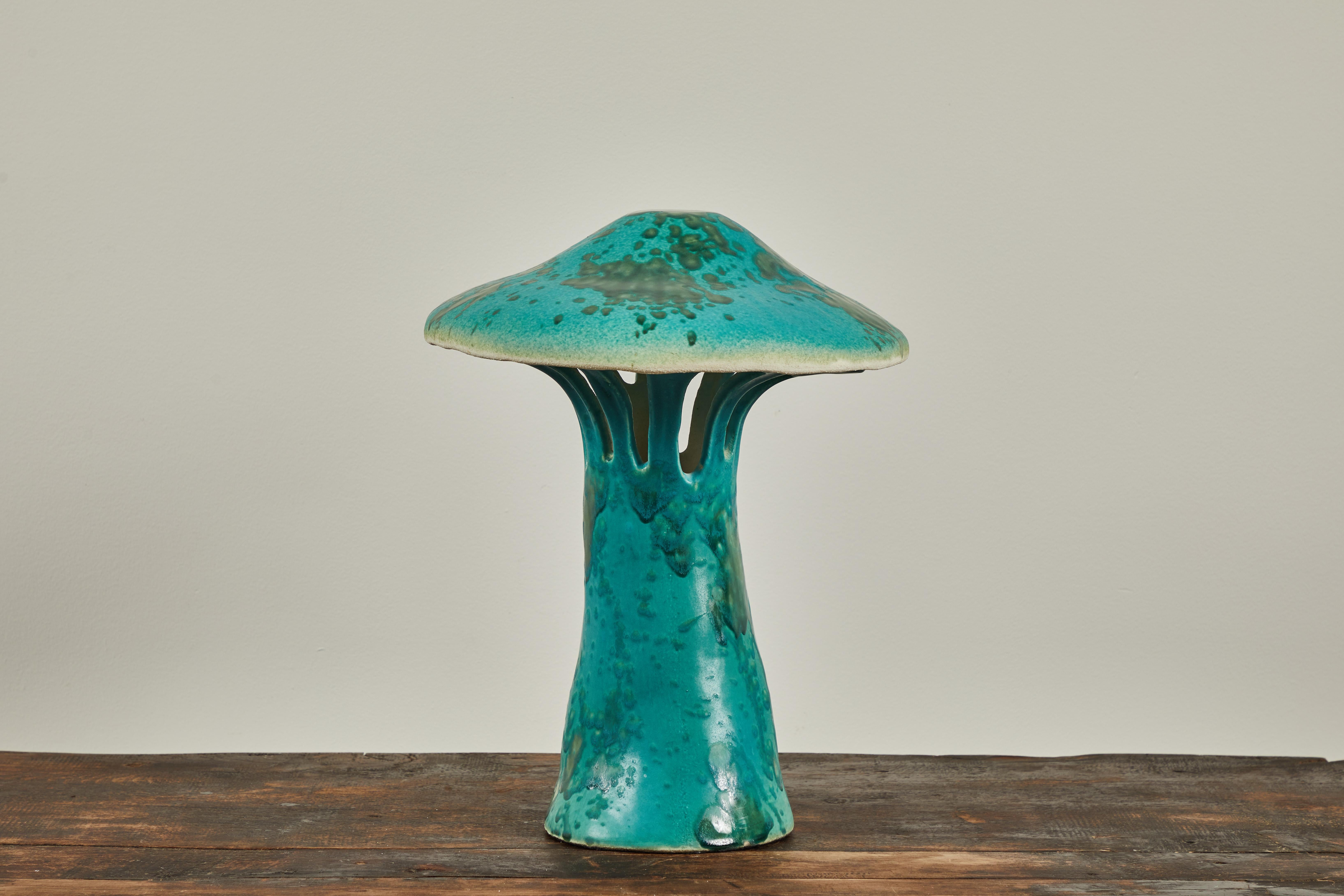 Ceramic Mushroom Table Lamp by Atelier MVM In New Condition In Los Angeles, CA