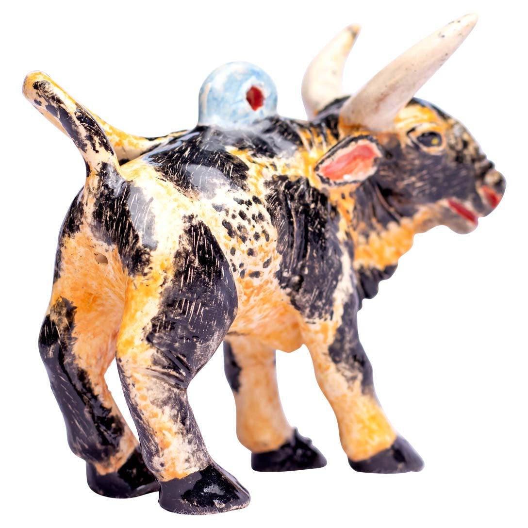 South African Ceramic Nguni Ornament  , hand made in South Africa For Sale