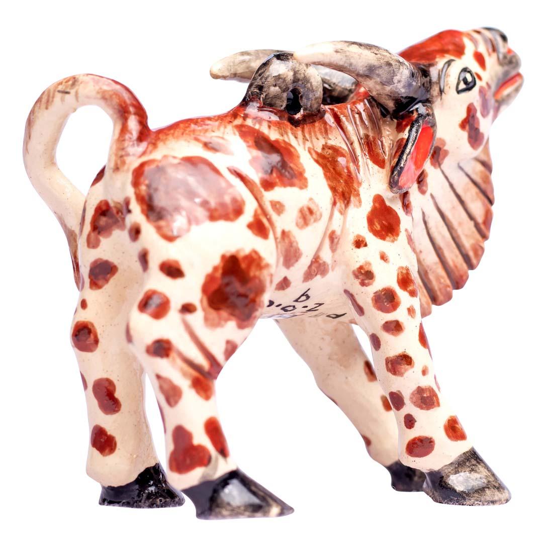 Cotto in fornace Ornamento Nguni in ceramica  , realizzato a mano in Sudafrica in vendita