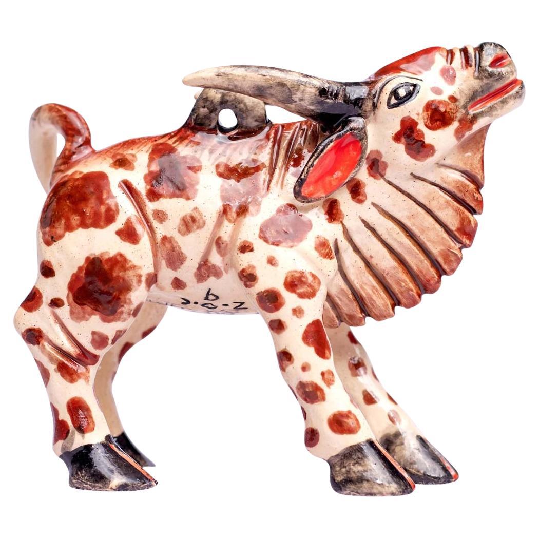 Ceramic Nguni Ornament  , hand made in South Africa