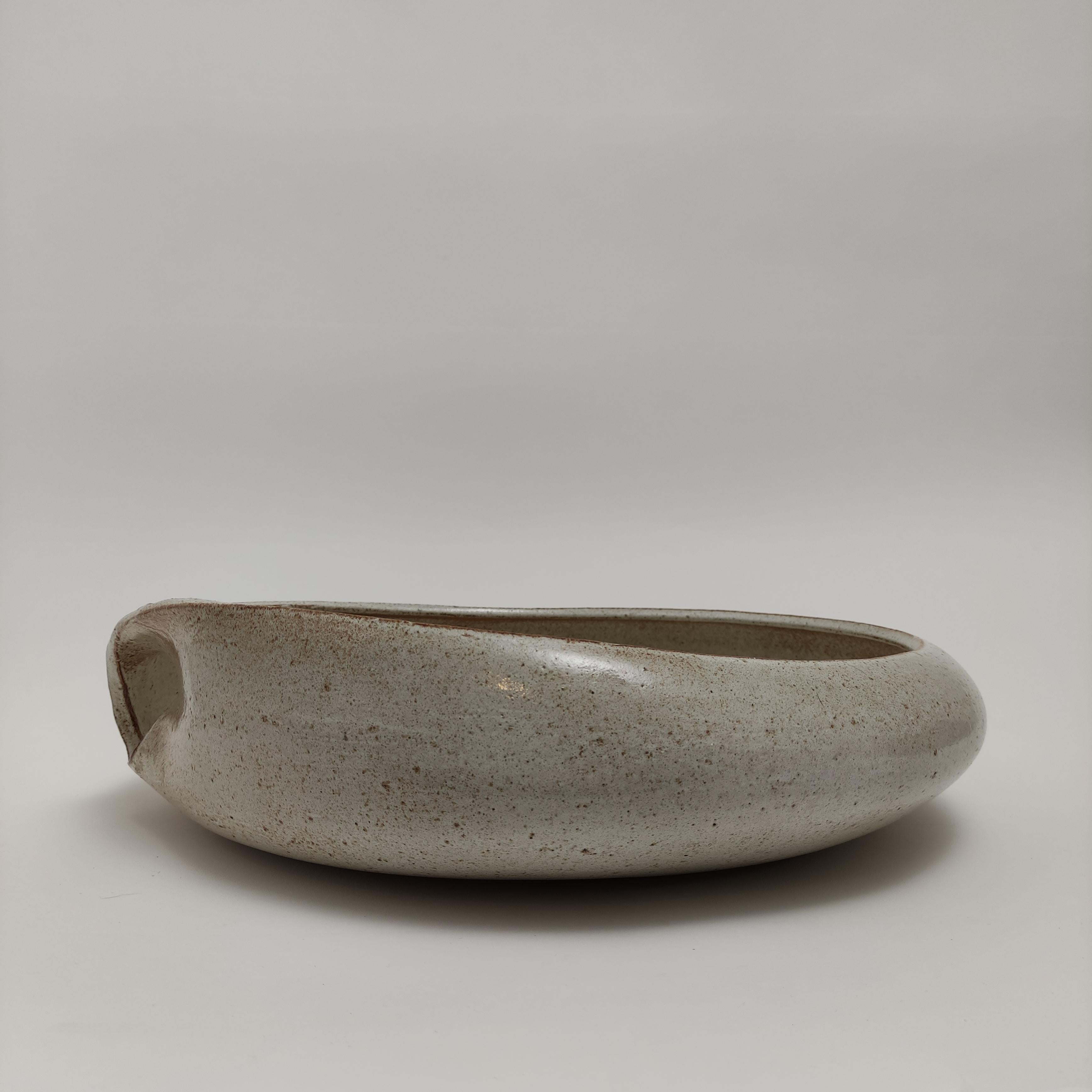 Keramik Nove Große Schale aus Keramik von Meister G. Scapin (Moderne der Mitte des Jahrhunderts) im Angebot