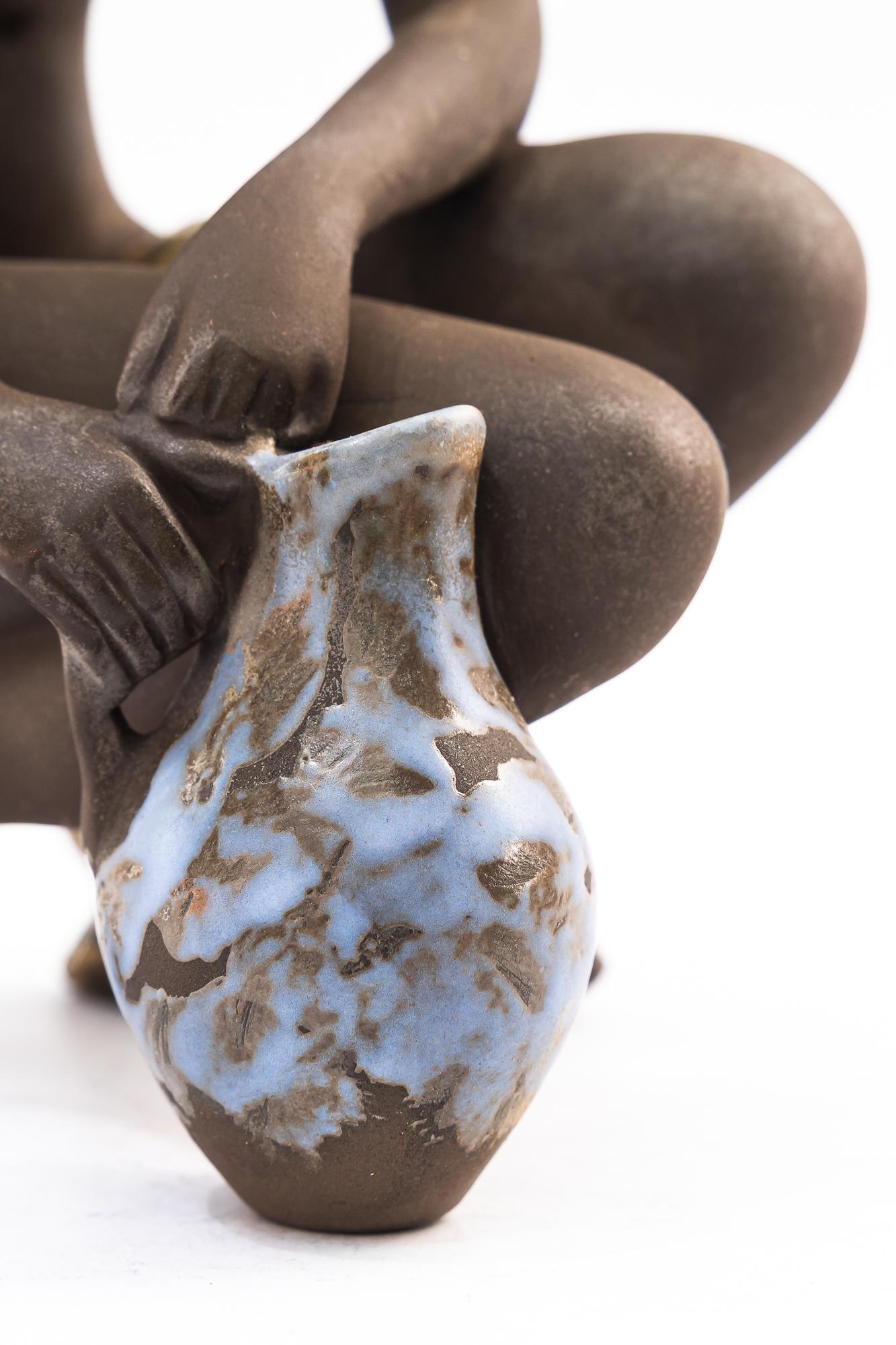 Escultura cerámica de mujer desnuda viena hacia los años 70 en venta 3