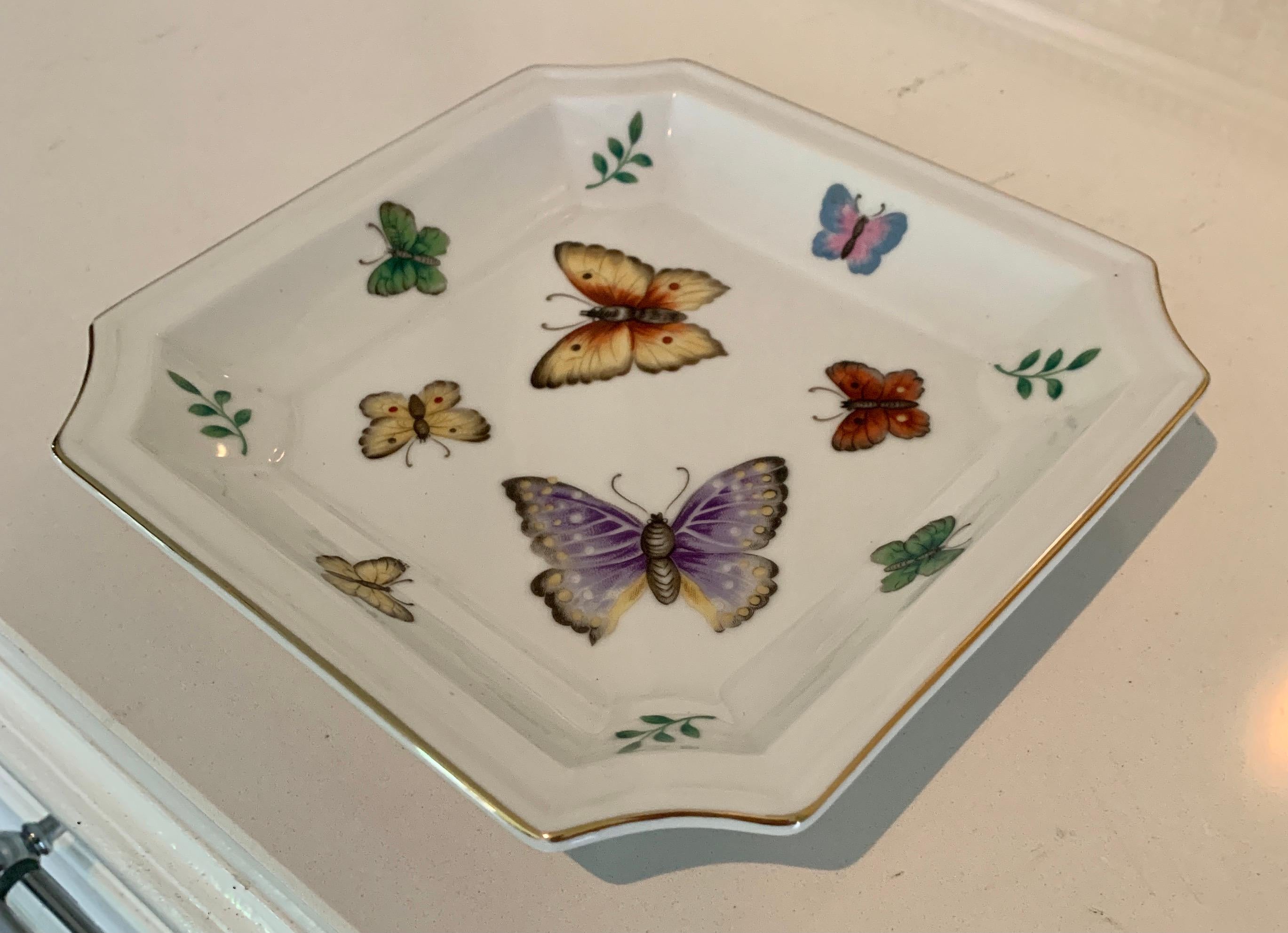 Ceramica Piatto per noci o caramelle in ceramica nello stile di Lilly Pulitzer in vendita