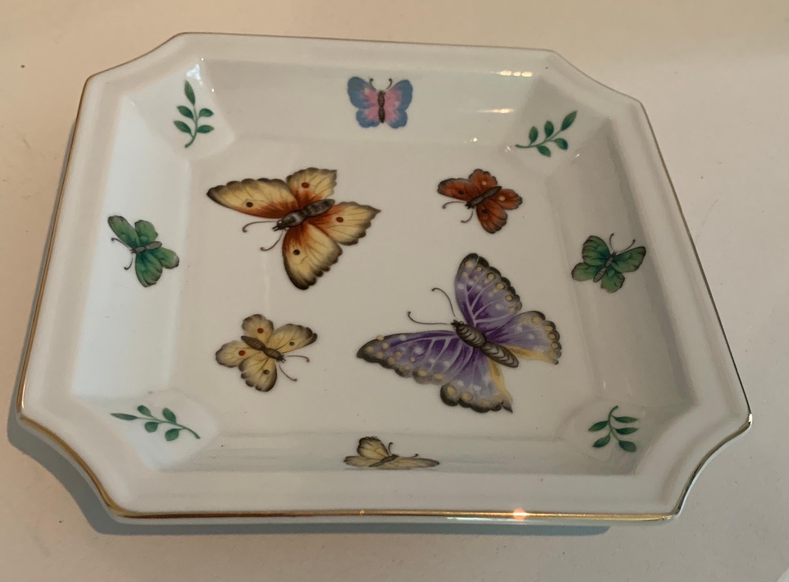 20th Century Ceramic Nut or Candy Dish in the Style of Lilly Pulitzer For Sale