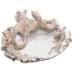 Ceramic Octopus Serving Platter, Handmade in US