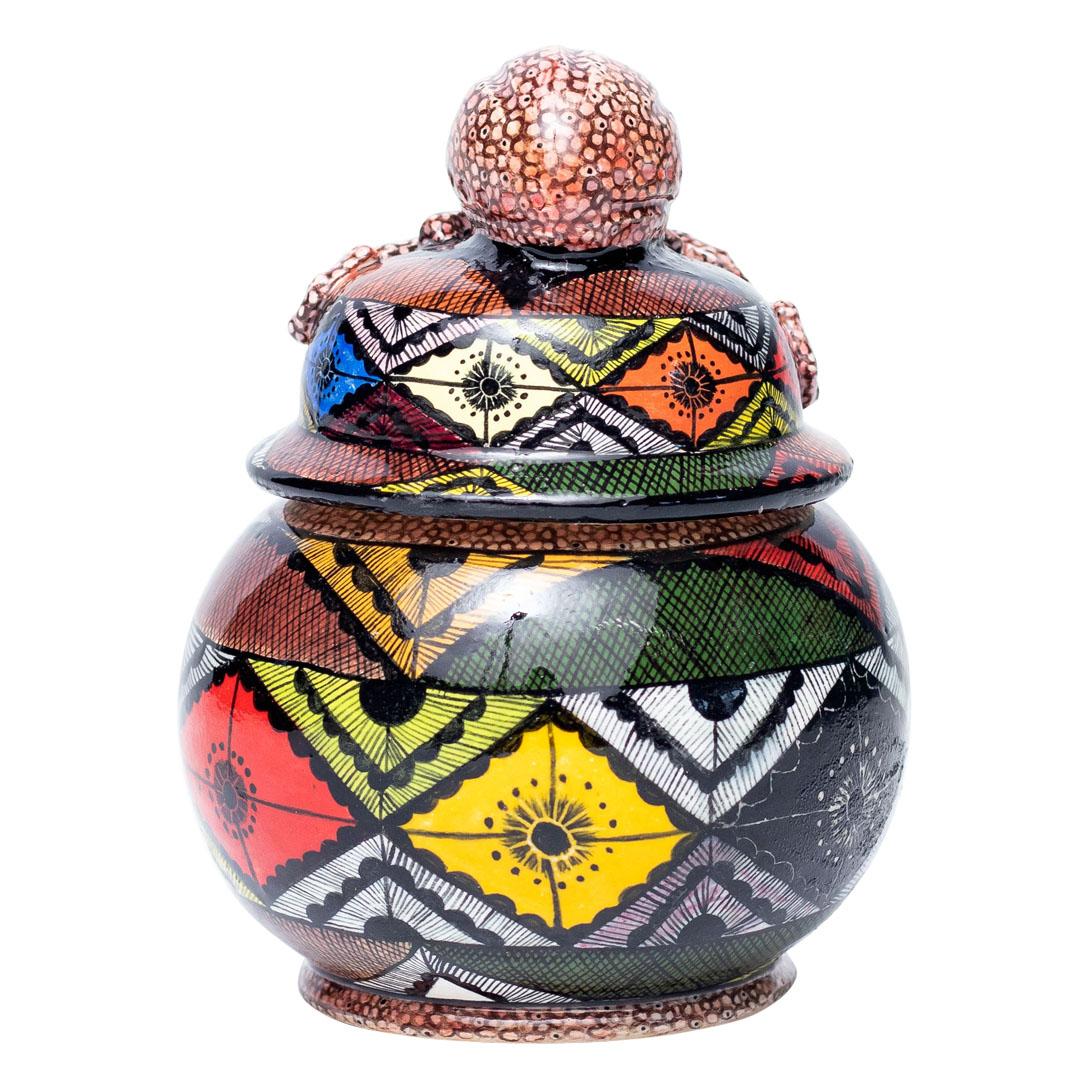 Ceramic Octupus Jewelry Box  , hand made in South Africa In Excellent Condition For Sale In North Miami, FL