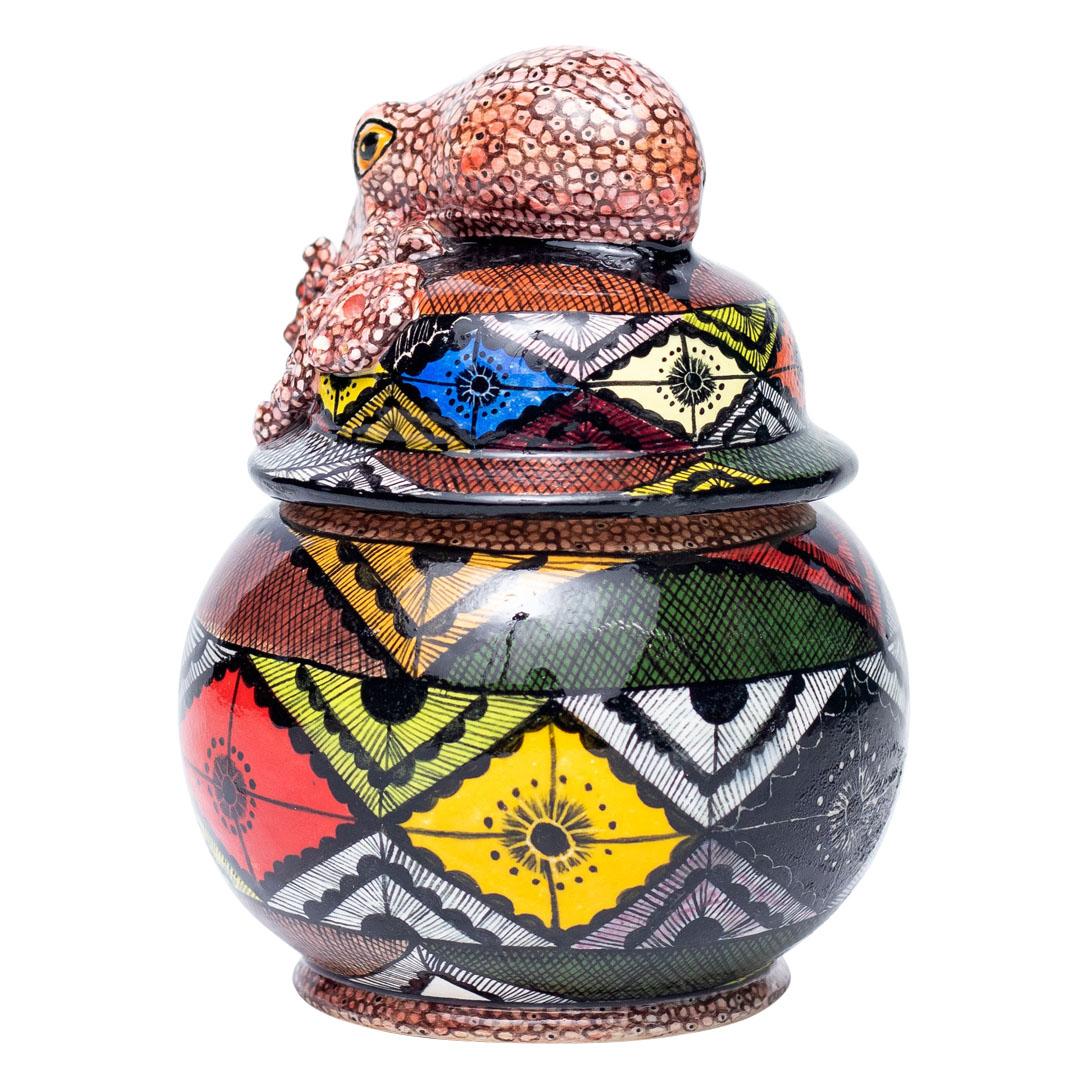 Contemporary Ceramic Octupus Jewelry Box  , hand made in South Africa For Sale