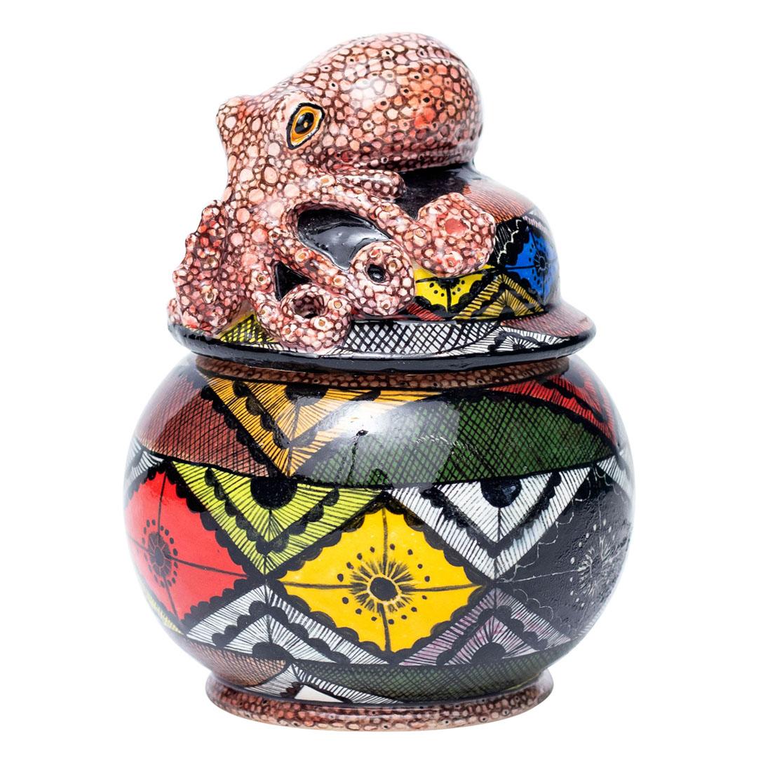 Ceramic Octupus Jewelry Box  , hand made in South Africa For Sale 1