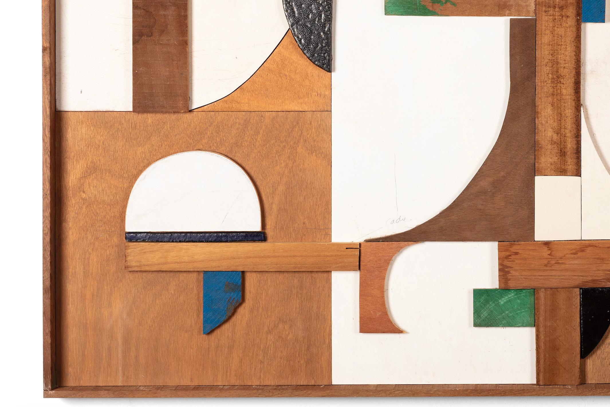 Other Ceramic on wood collage relief ELEMENTS by Natalie Rich-Fernandez, 2024 For Sale