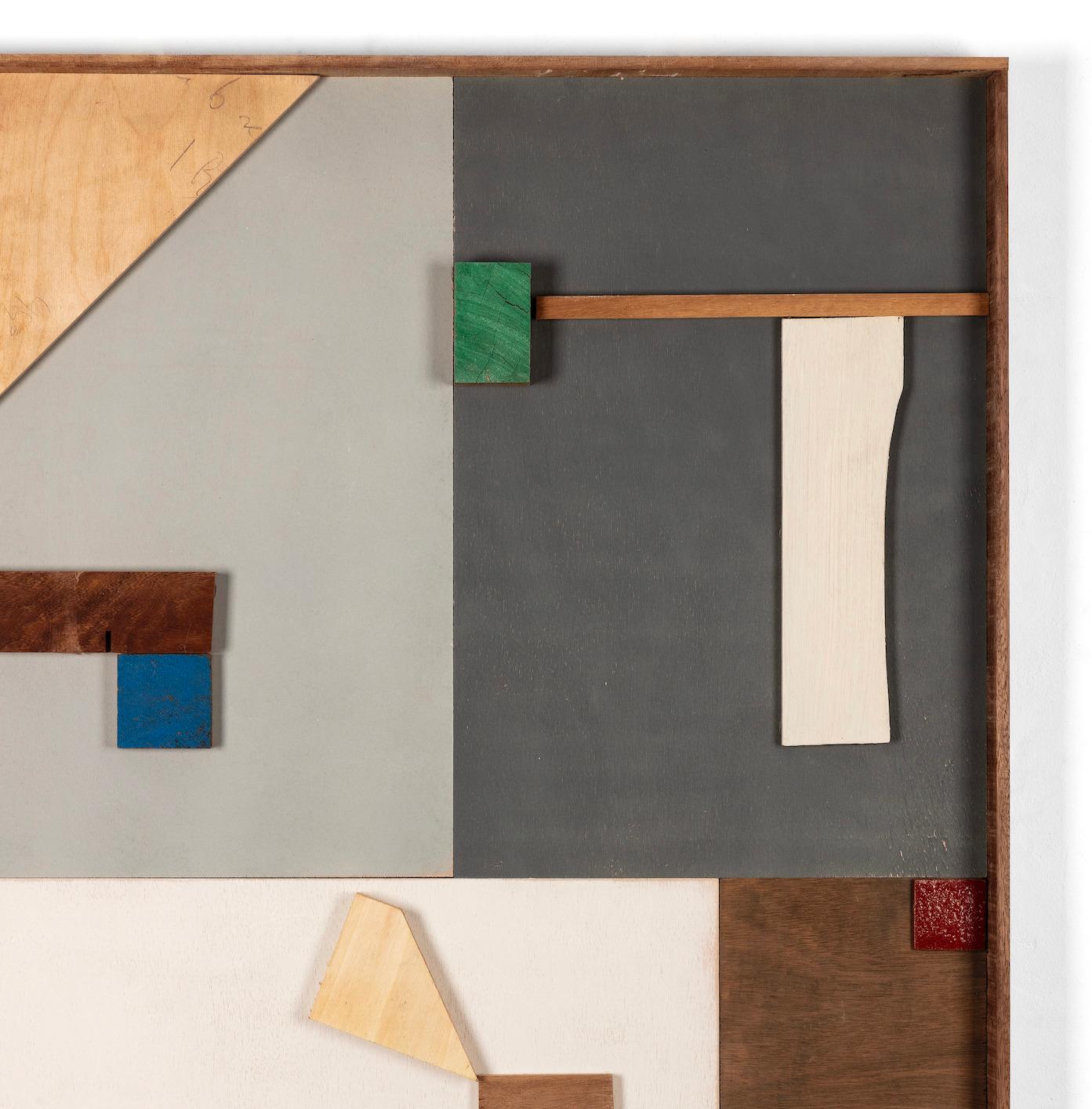 Ceramica su collage di legno a rilievo Elementi di Natalie Rich-Fernandez, 2024 In condizioni Nuovo in vendita a Santa Gertrudis, Baleares