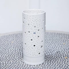 Lámpara de sobremesa Op Art de cerámica de Peter Müller para Sgrafo Modern, años 60