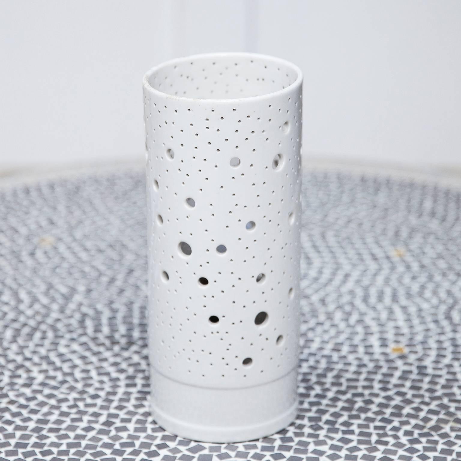 ceramic lamp with holes