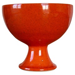 Vase orange de style Dani Ruelland