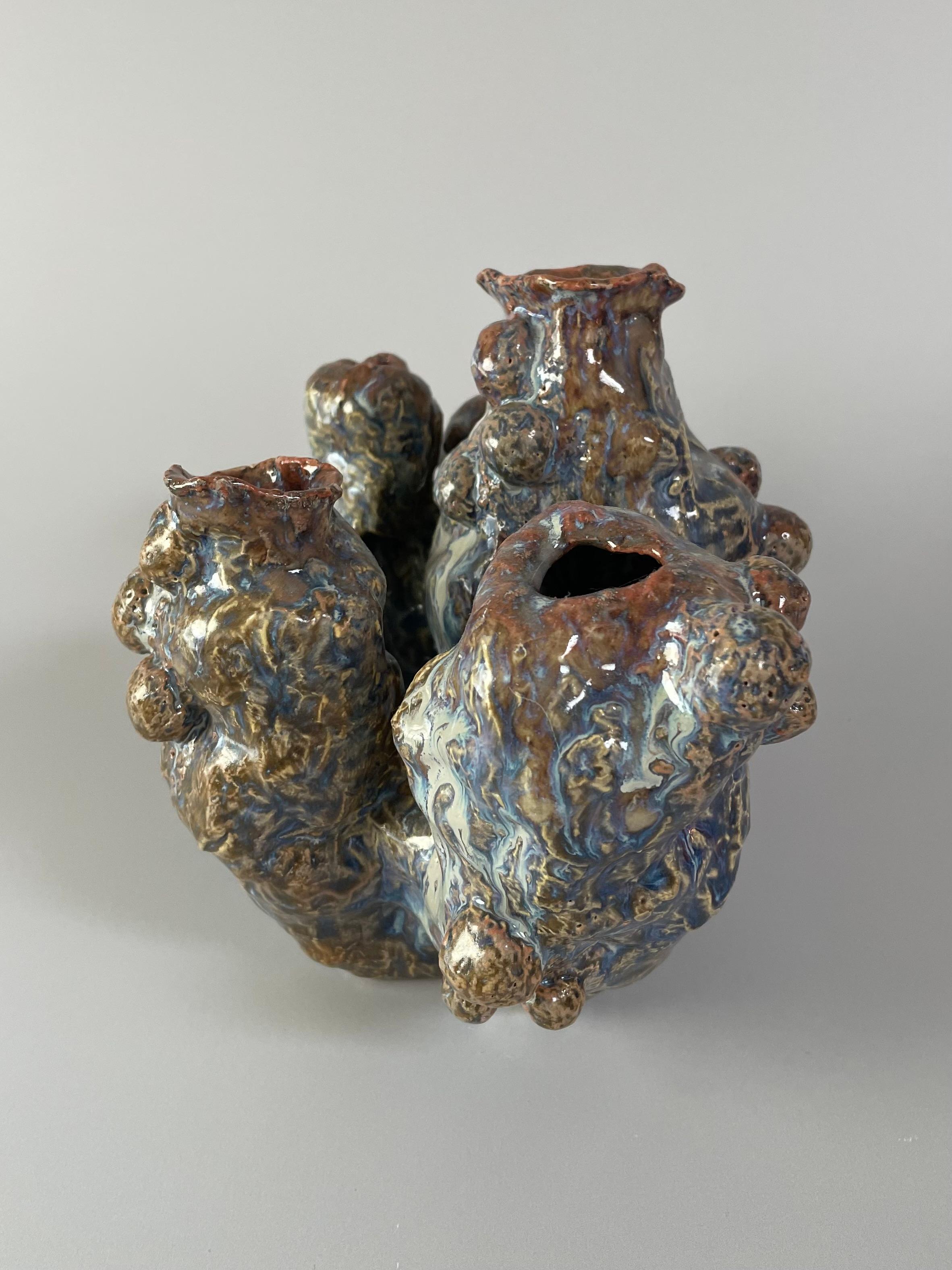 Keramik Organisches Korallenform-Skulptur-Objekt (Organische Moderne) im Angebot