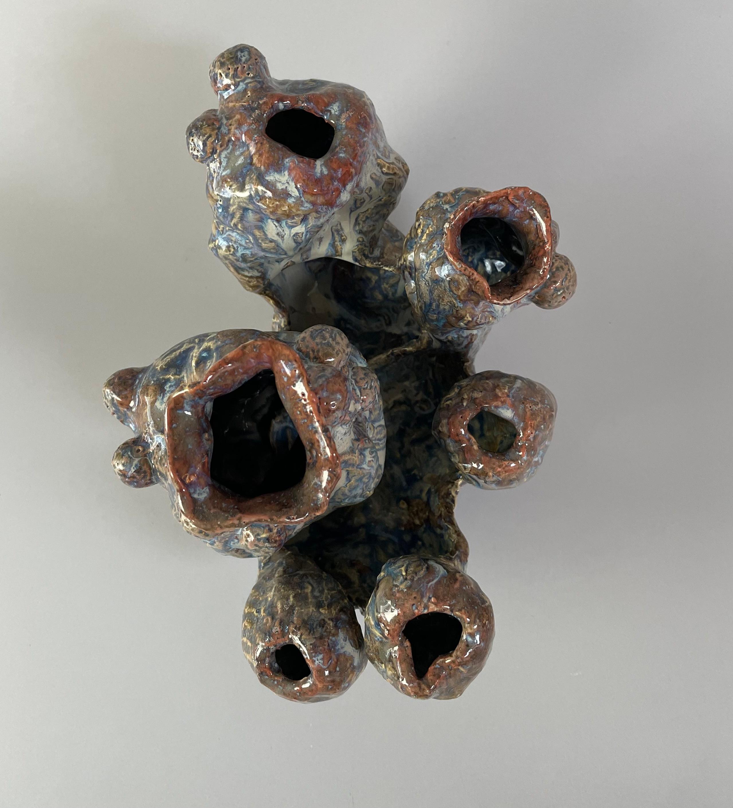 Keramik Organisches Korallenform-Skulptur-Objekt im Zustand „Neu“ im Angebot in Hermosa Beach, CA