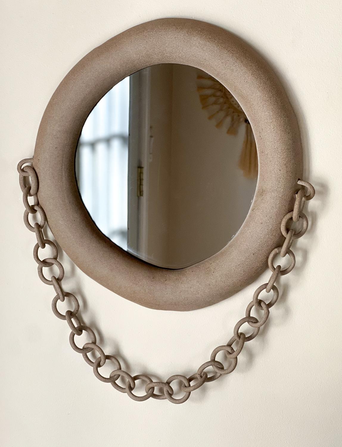 Organic Modern Ceramic organic modern mirror For Sale