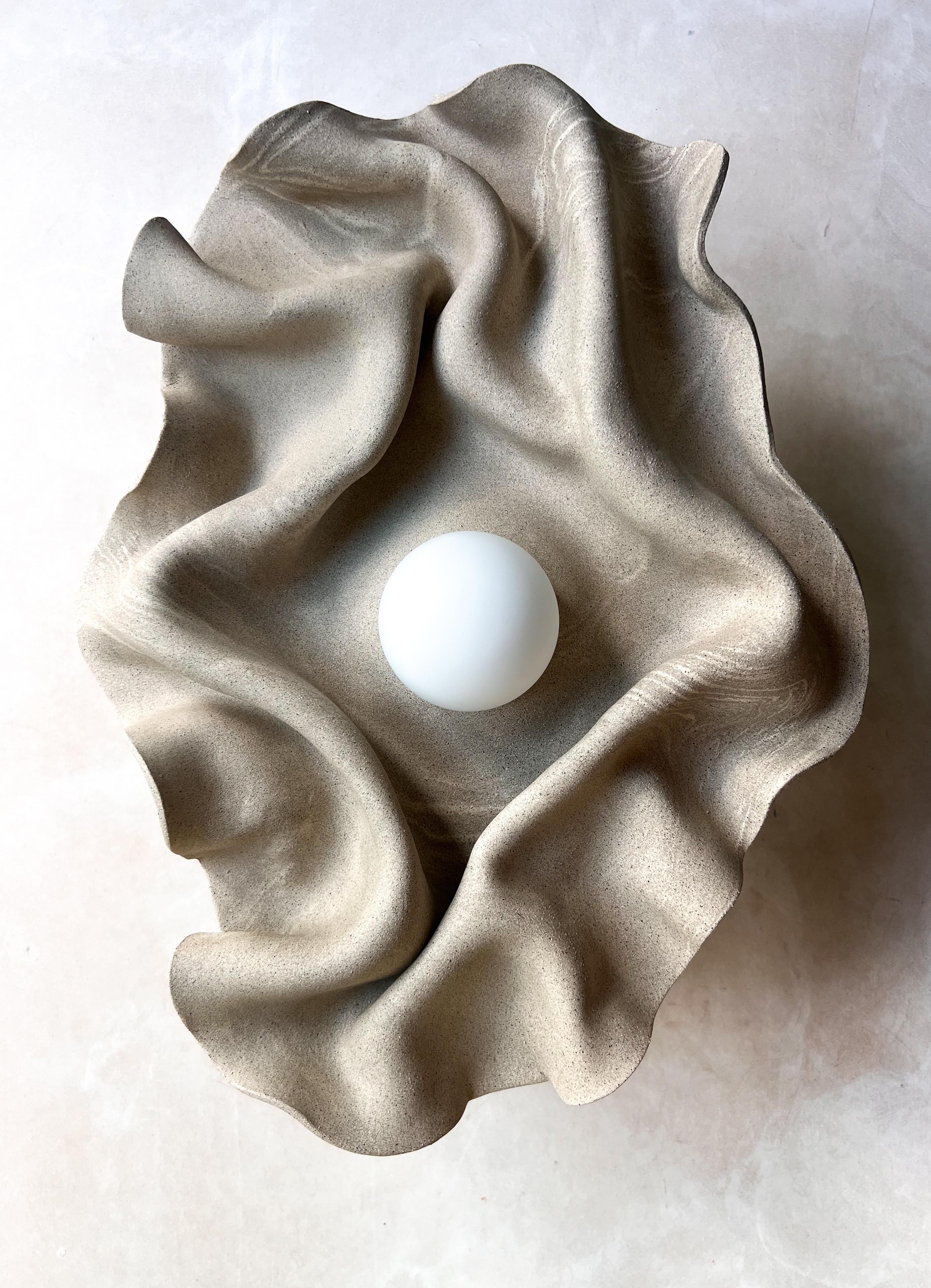 Organico moderno Ceramica organica  applique scultorea moderna