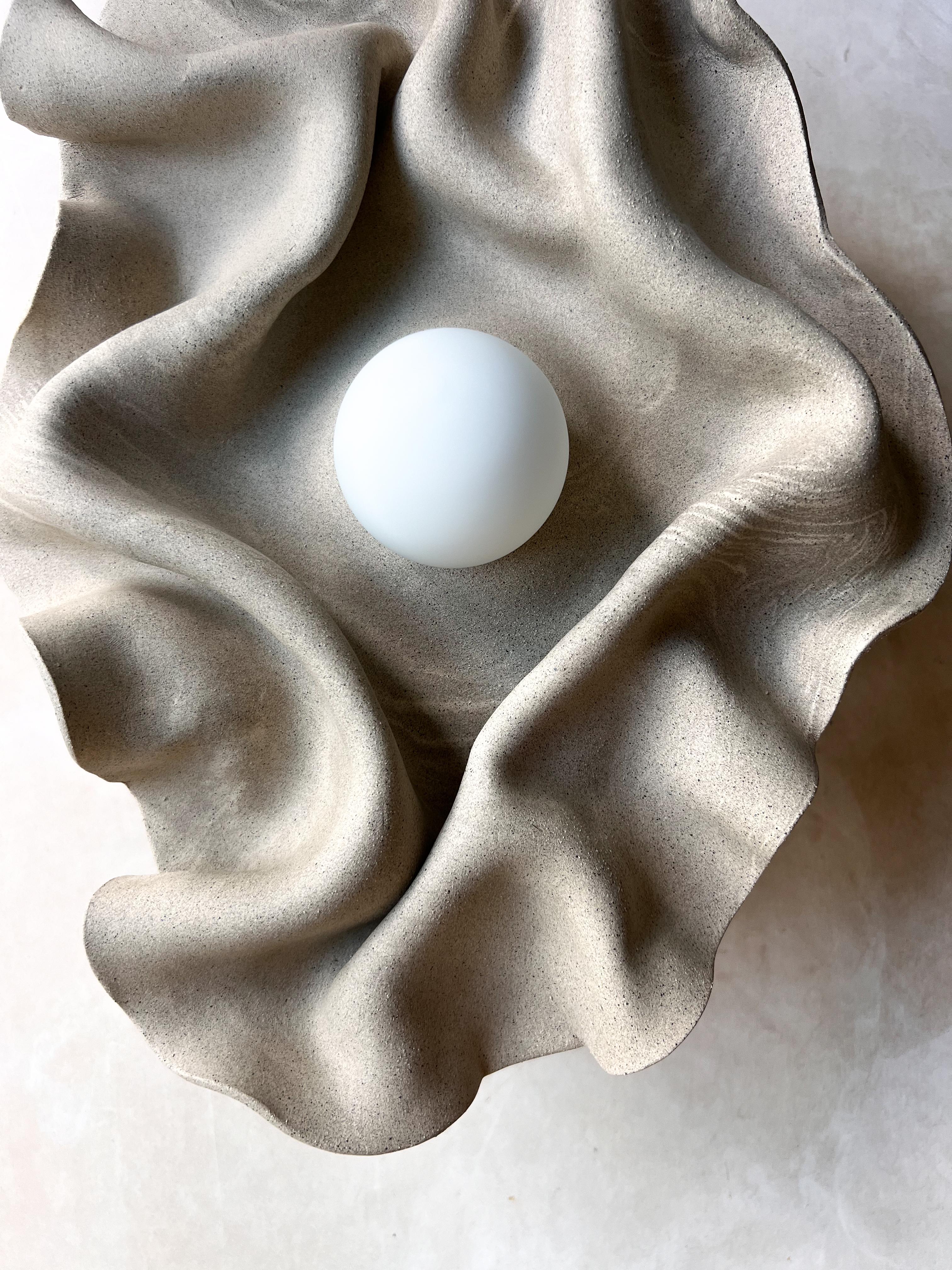 Fatto a mano Ceramica organica  applique scultorea moderna