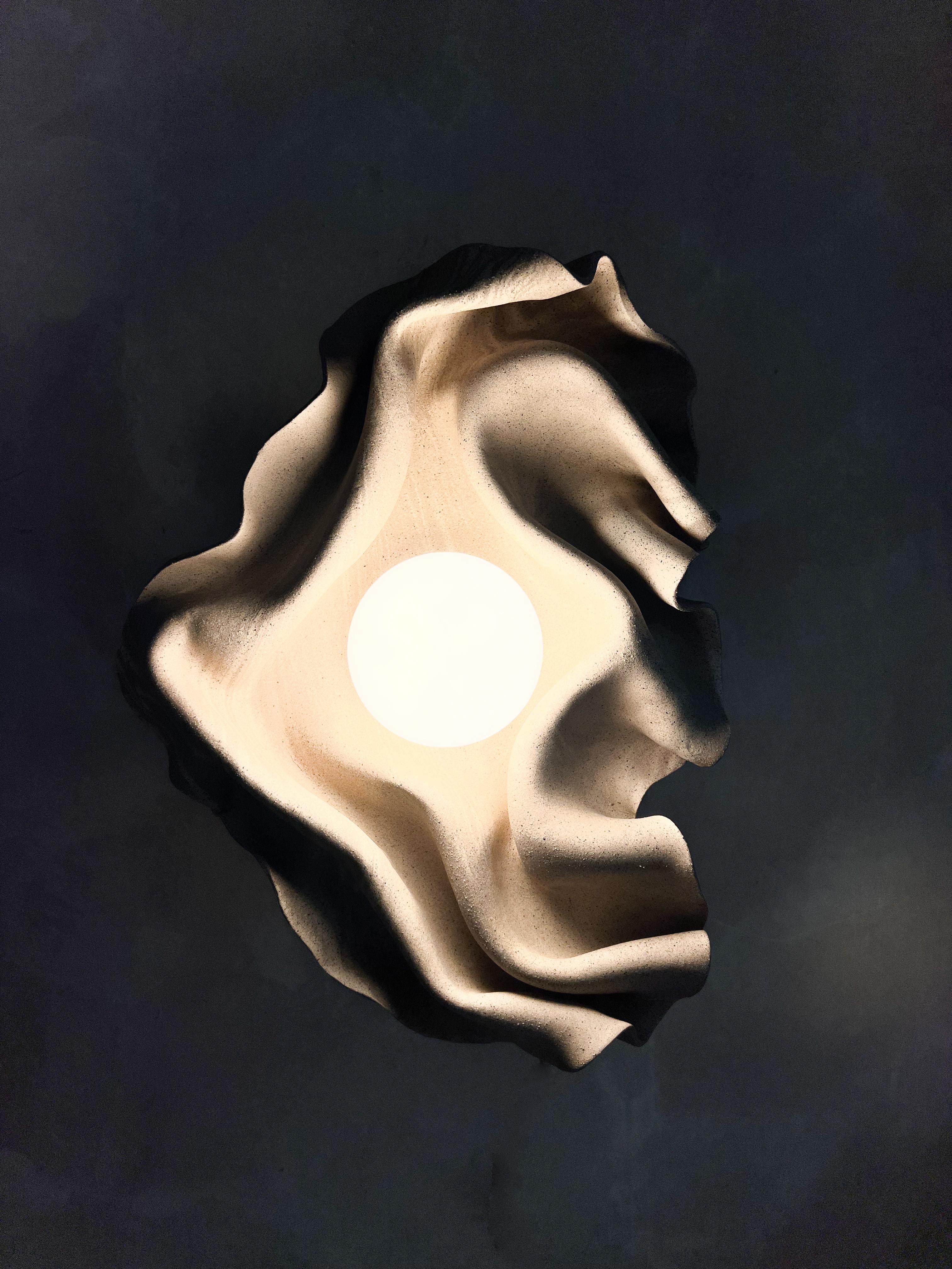 Ceramica organica  applique scultorea moderna 2