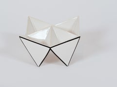 Ceramic "Origami" Vase by Czech Artists at Kubista