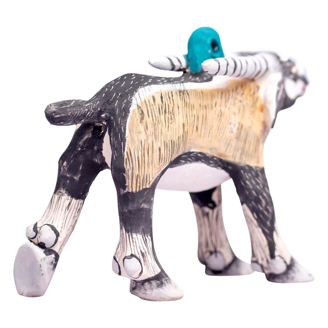 Ceramic Oryx  Ornament  , hand made in South Africa In Excellent Condition In North Miami, FL