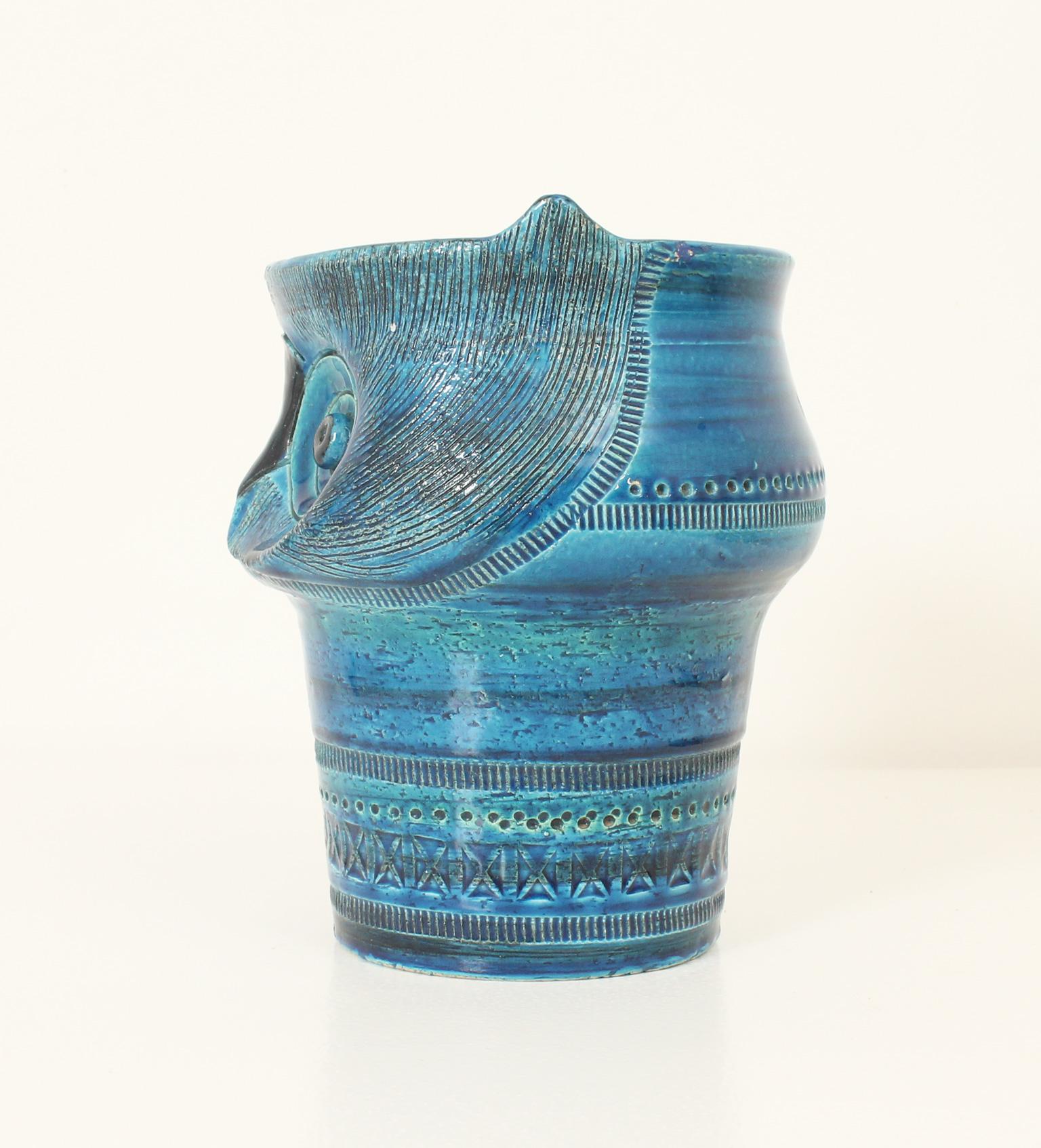 Keramik Eule aus Keramik von Aldo Londi für Bitossi, Italien, 1960er Jahre im Angebot 3