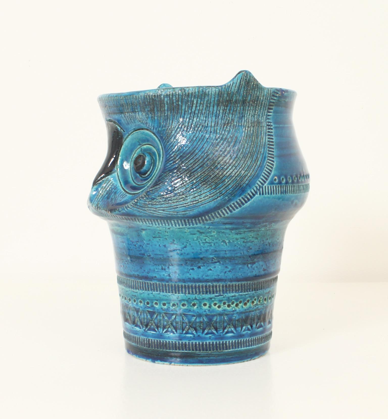 Keramik Eule aus Keramik von Aldo Londi für Bitossi, Italien, 1960er Jahre im Angebot 4
