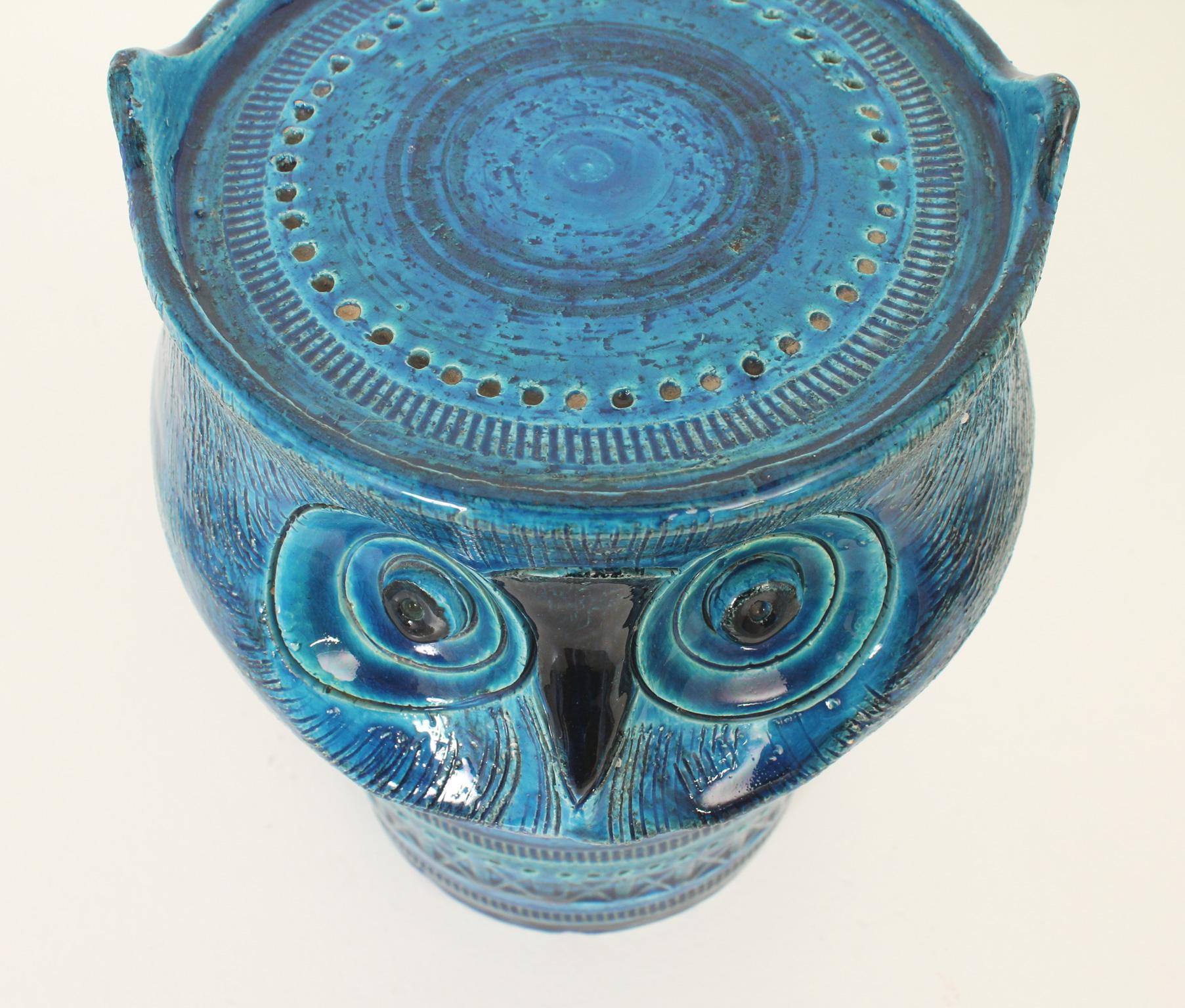 Keramik Eule aus Keramik von Aldo Londi für Bitossi, Italien, 1960er Jahre im Angebot 5
