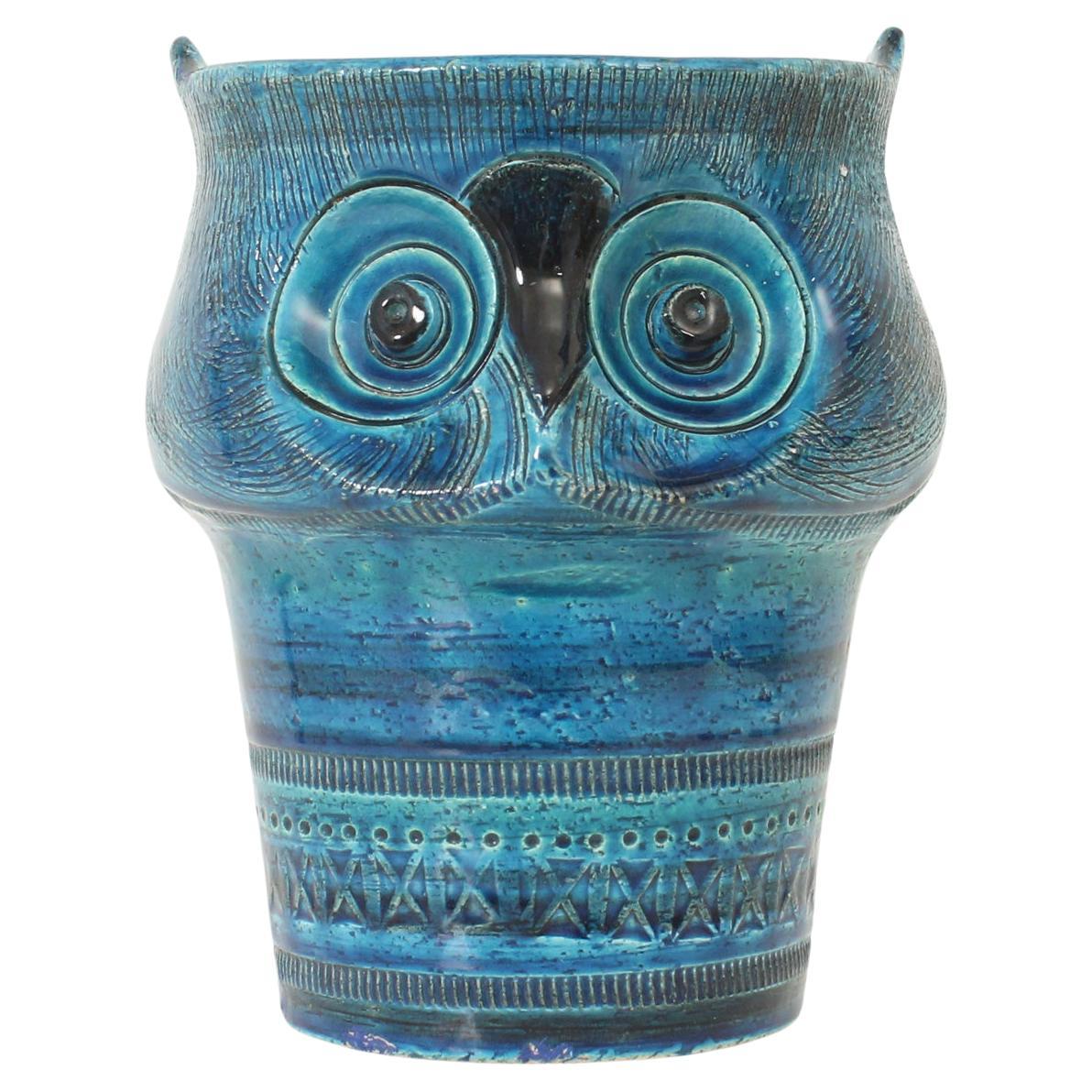 Ceramic Owl by Aldo Londi for Bitossi, Italy, 1960's For Sale