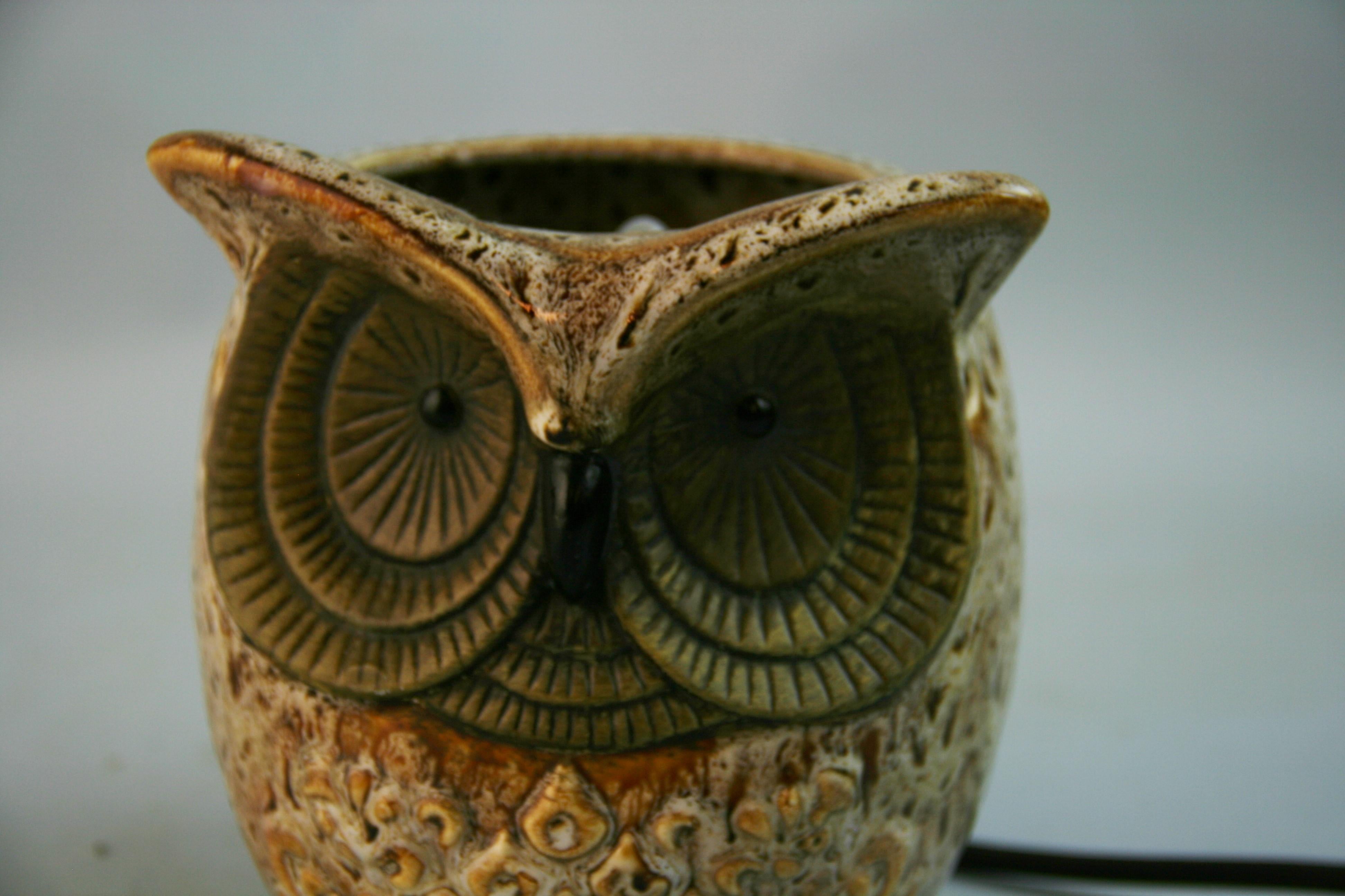 Ceramic Owl Night Light For Sale 3