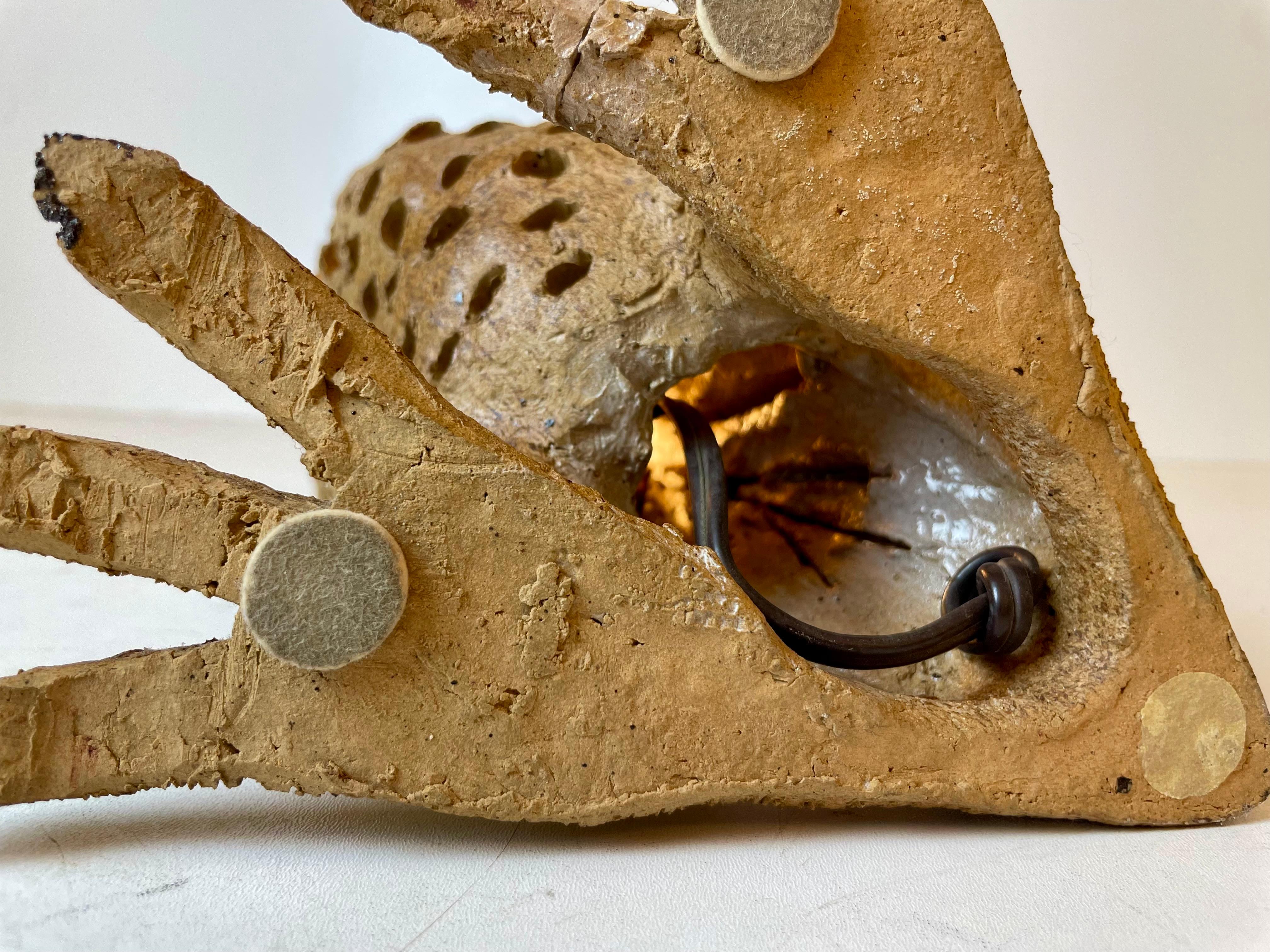 Ceramic Owl Table Lamp, 1960s For Sale 12