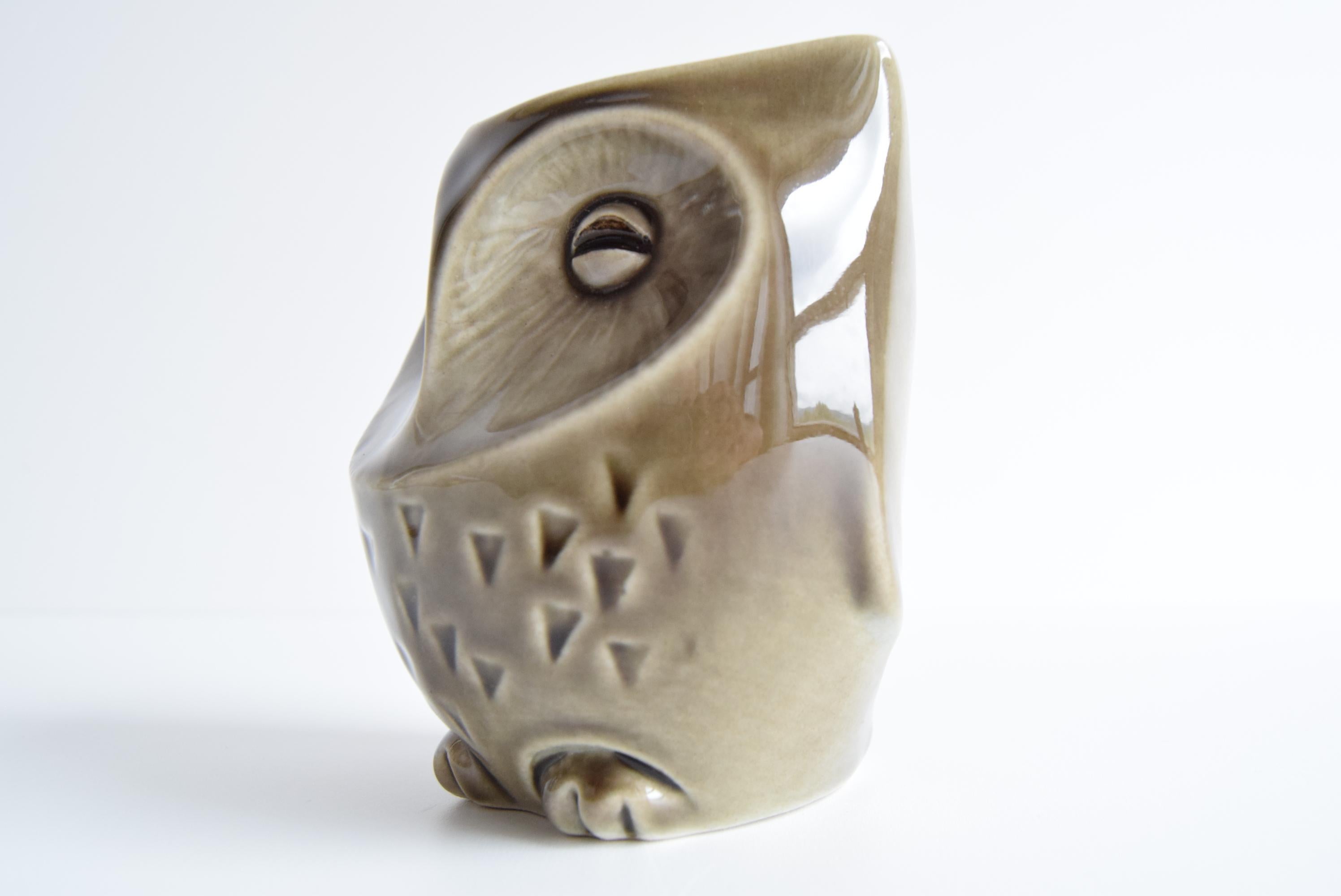 Cofre del tesoro búho de cerámica de Ditmar Urbach, década de 1960. en venta 5