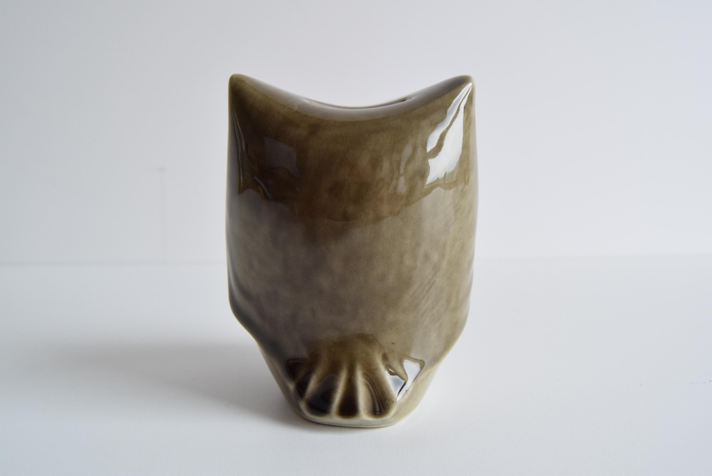 Cofre del tesoro búho de cerámica de Ditmar Urbach, década de 1960. en venta 1
