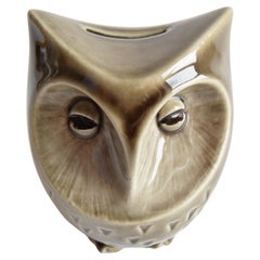 Ceramic owl treasure chest by Ditmar Urbach, 1960s.